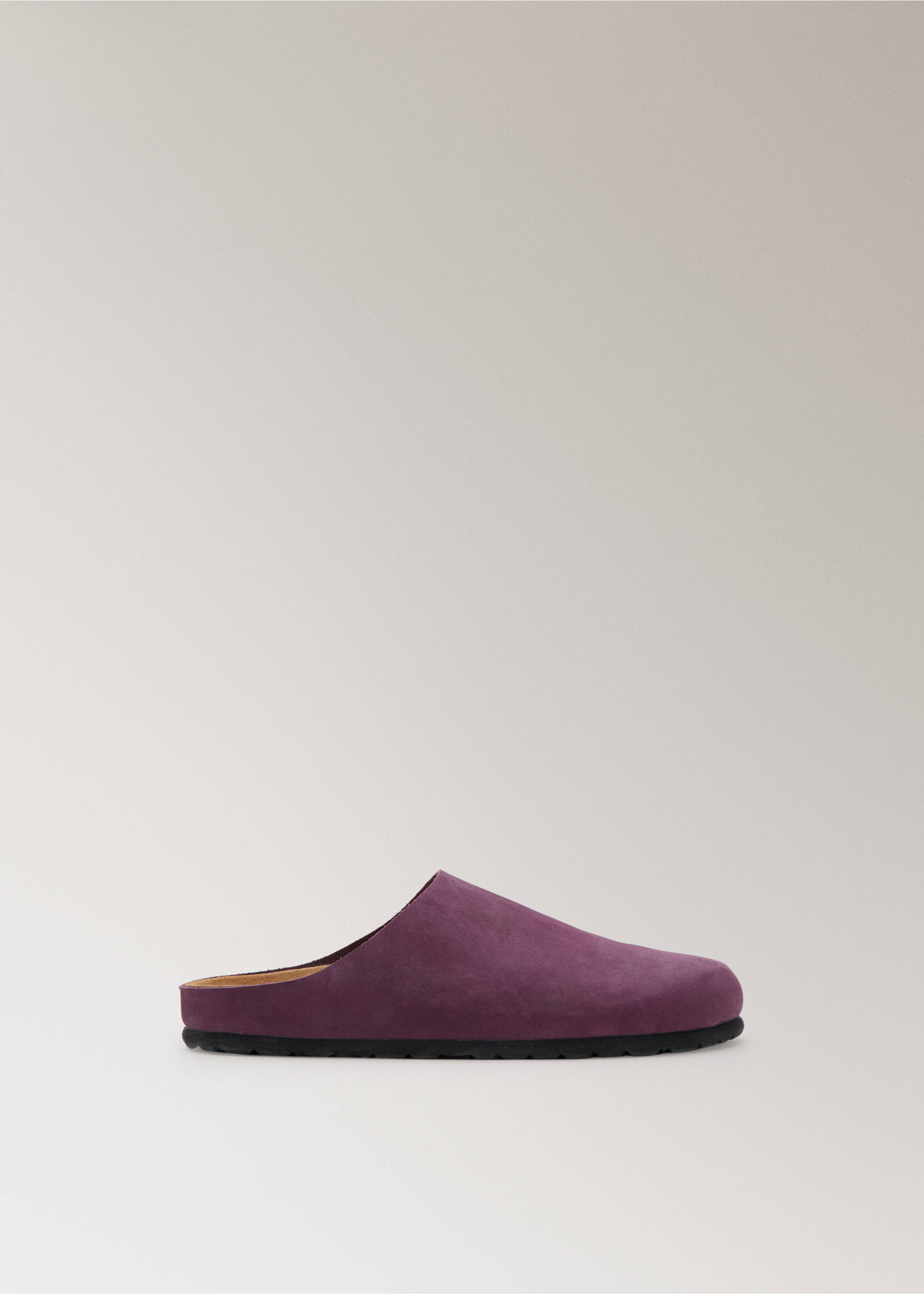 Minimalist leather clogs - Article without model, Lilac. Ref: 27055973-00.