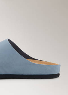 Minimalist leather clogs — Grey 2