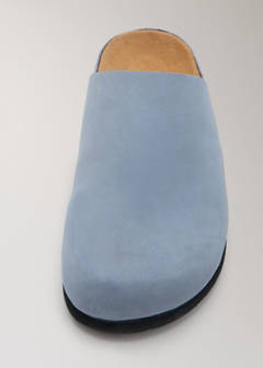 Minimalist leather clogs — Grey 3
