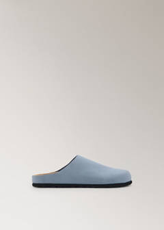 Minimalist leather clogs — Grey 5