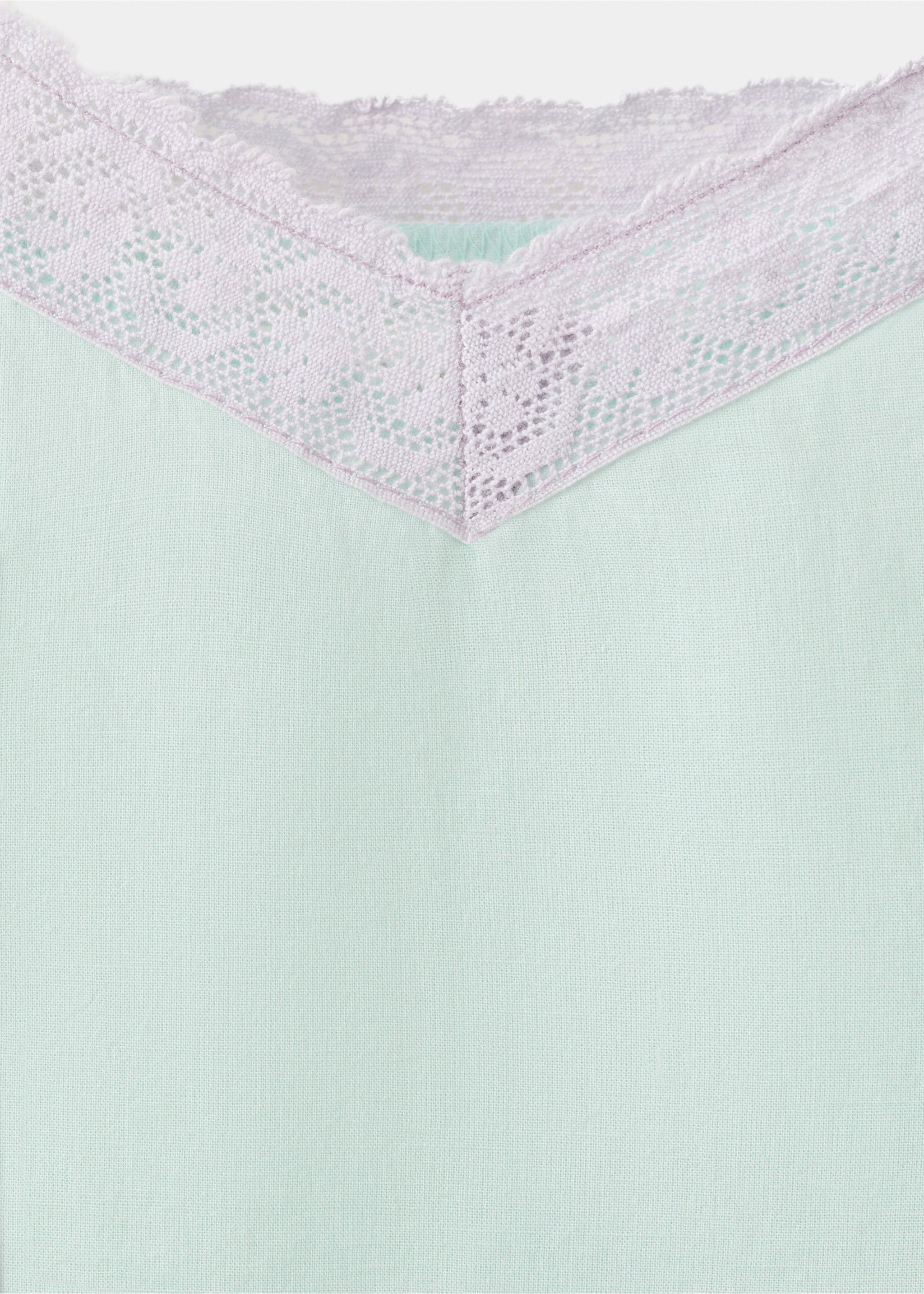 เสื้อท็อปชุดนอน 100% คอตตอน - รายละเอียดของสินค้า 8, สีฟ้า. Ref: 27055974-00.