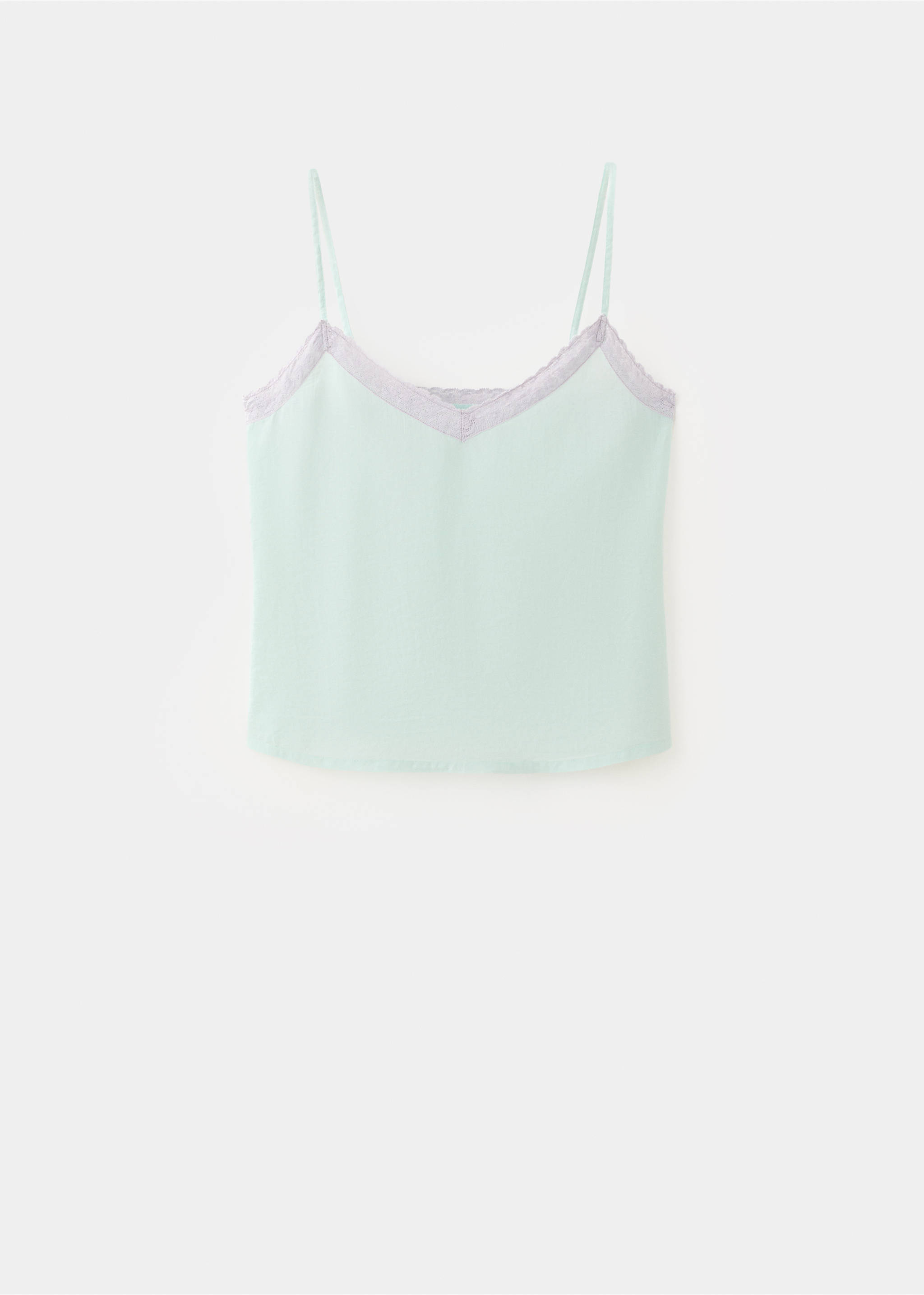 100% cotton pyjama top - Article without model, Blue. Ref: 27055974-00.