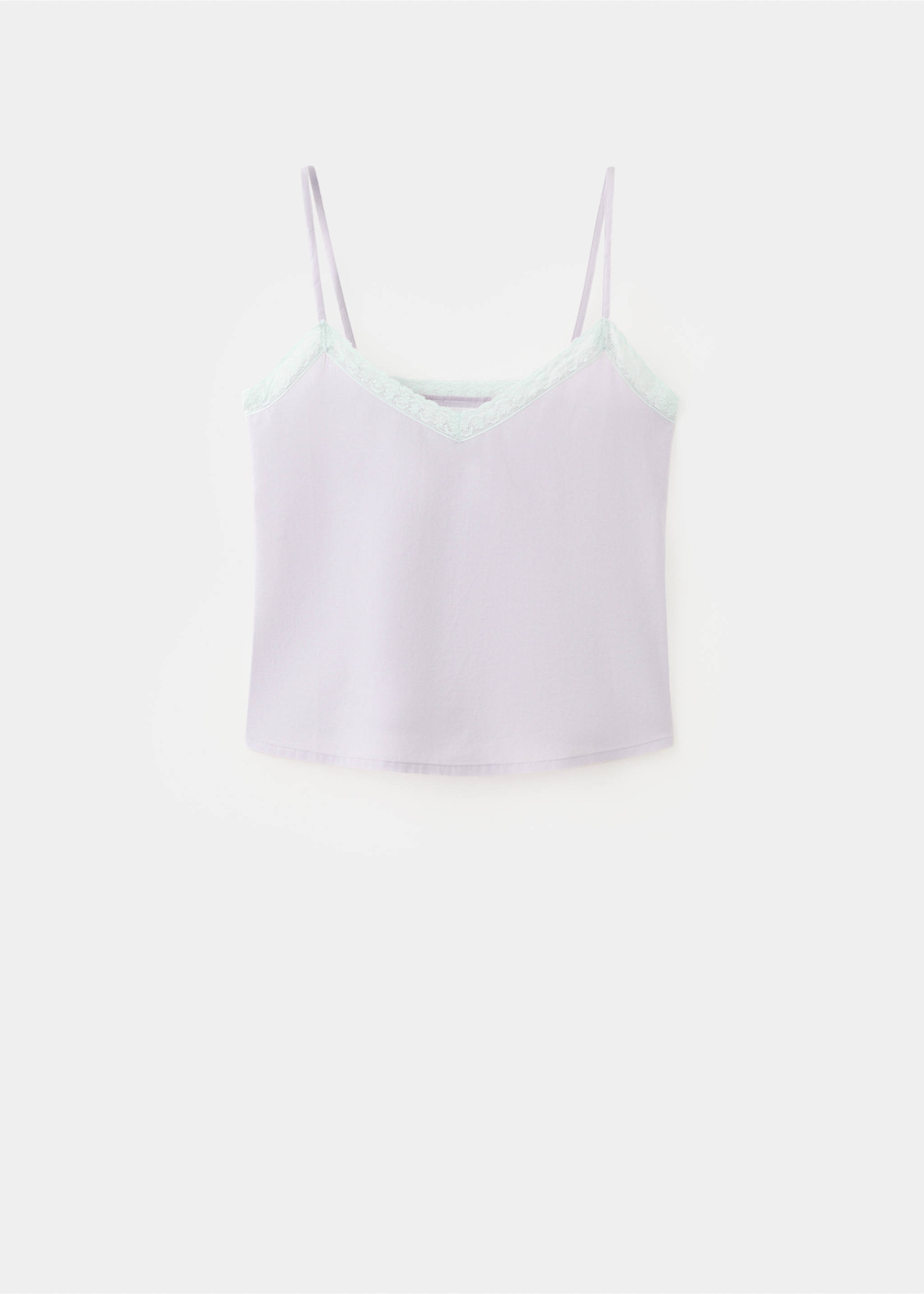 100% cotton pyjama top - Article without model, Lilac. Ref: 27055974-00.