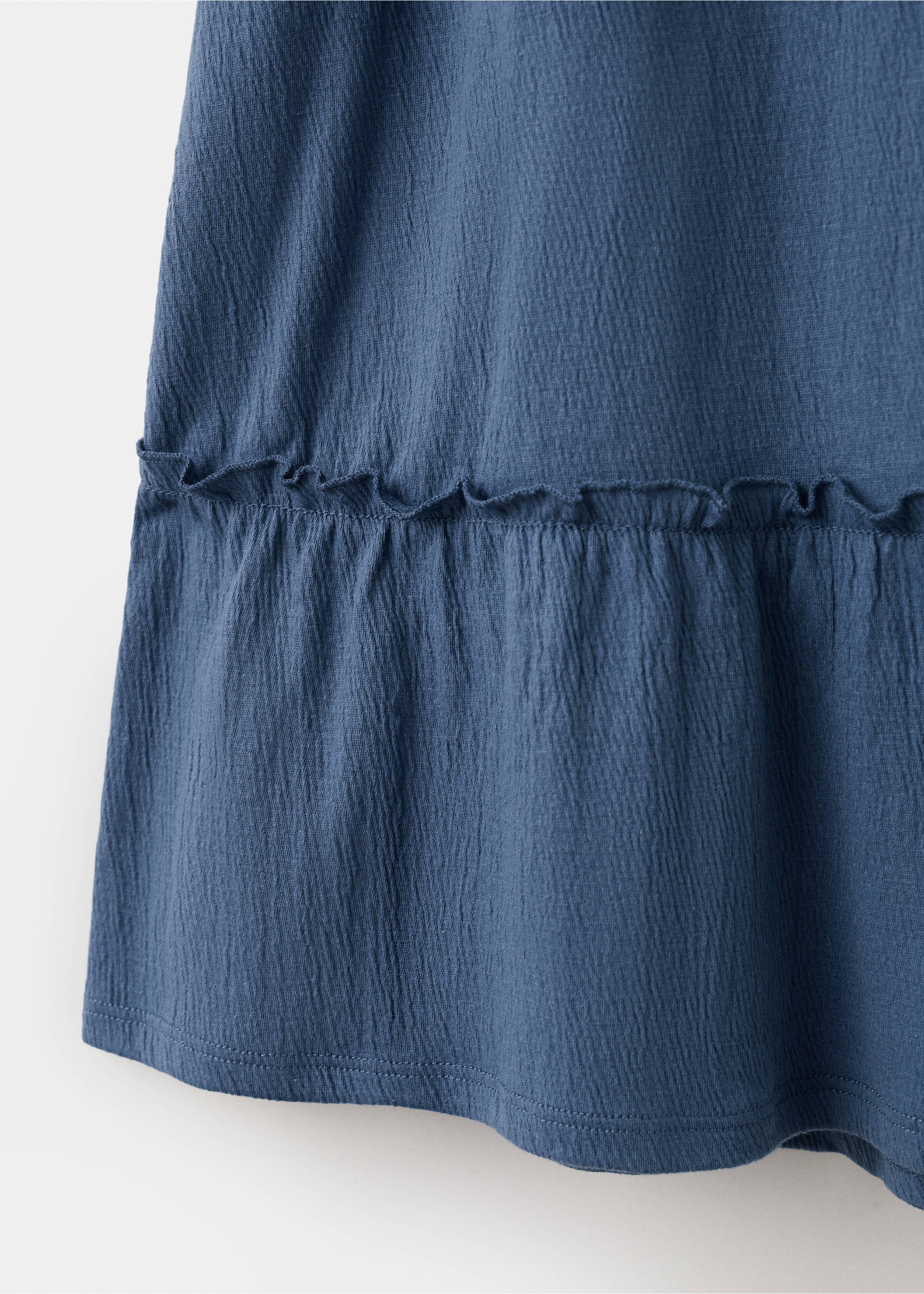 Short cotton dress - Details of the article 0, Navy. Ref: 27055977-00.