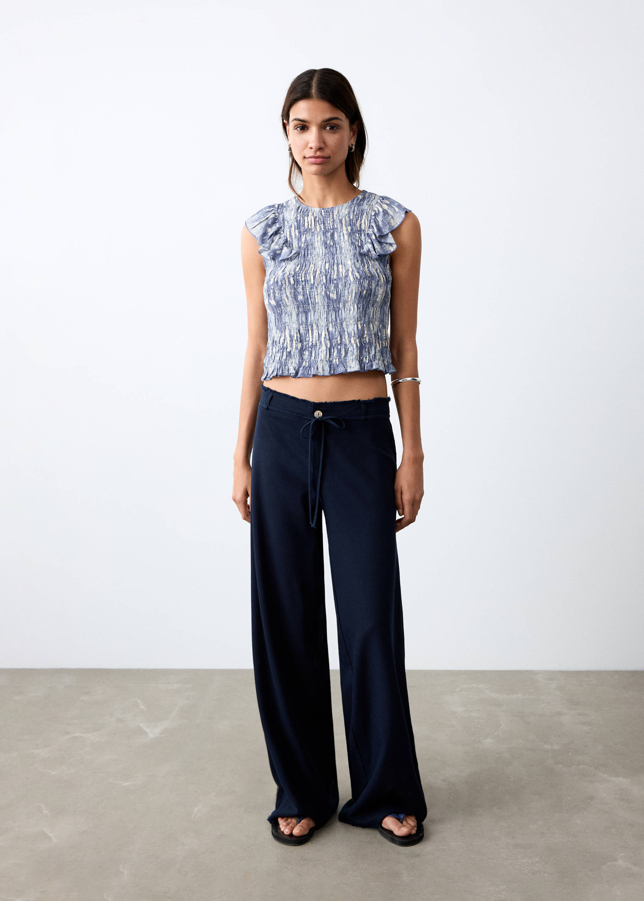 Top estampado tye-dye - Plano general