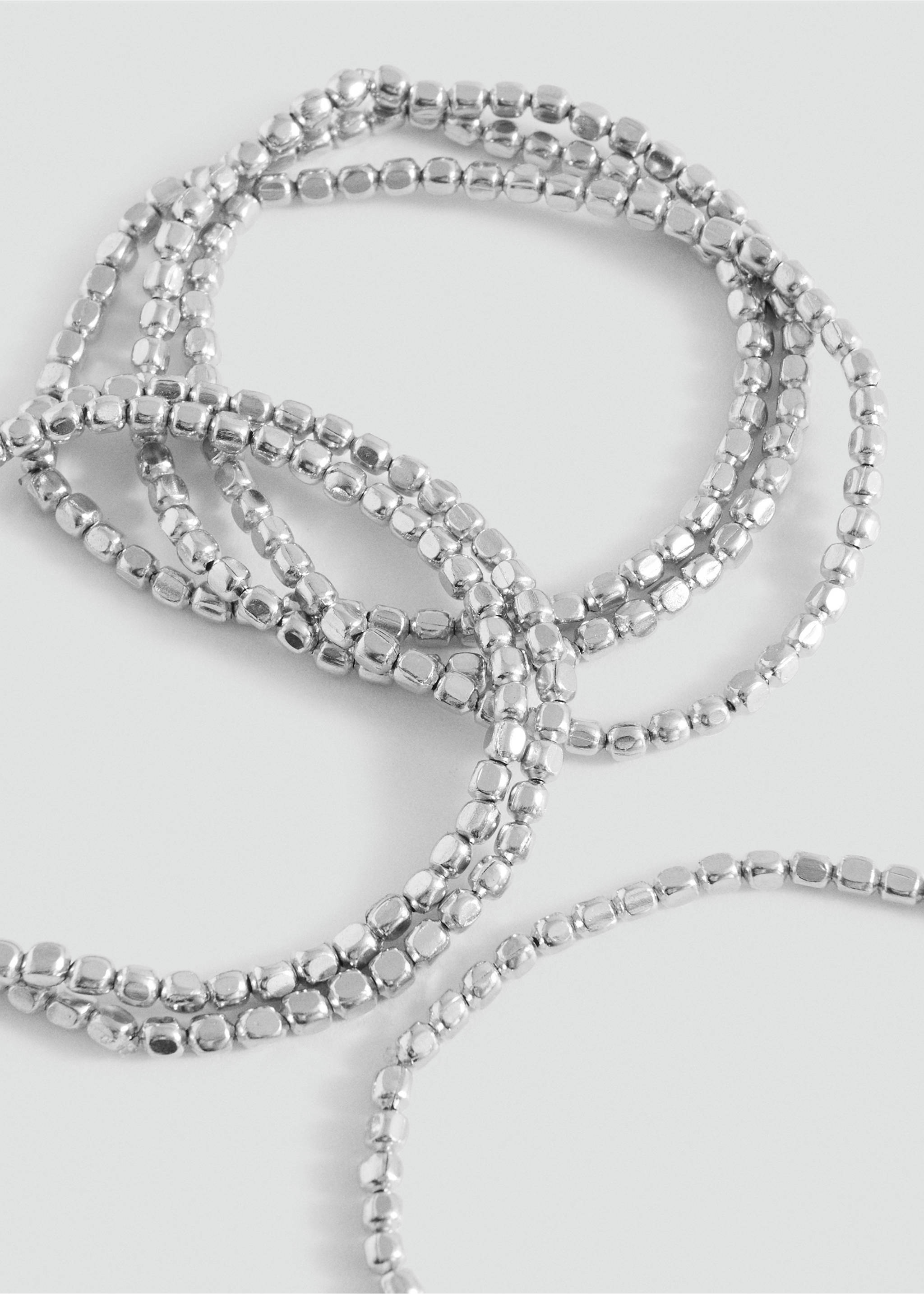 Два браслета с бусинками - Средний план, Серебро. Ref: 27055984-00.