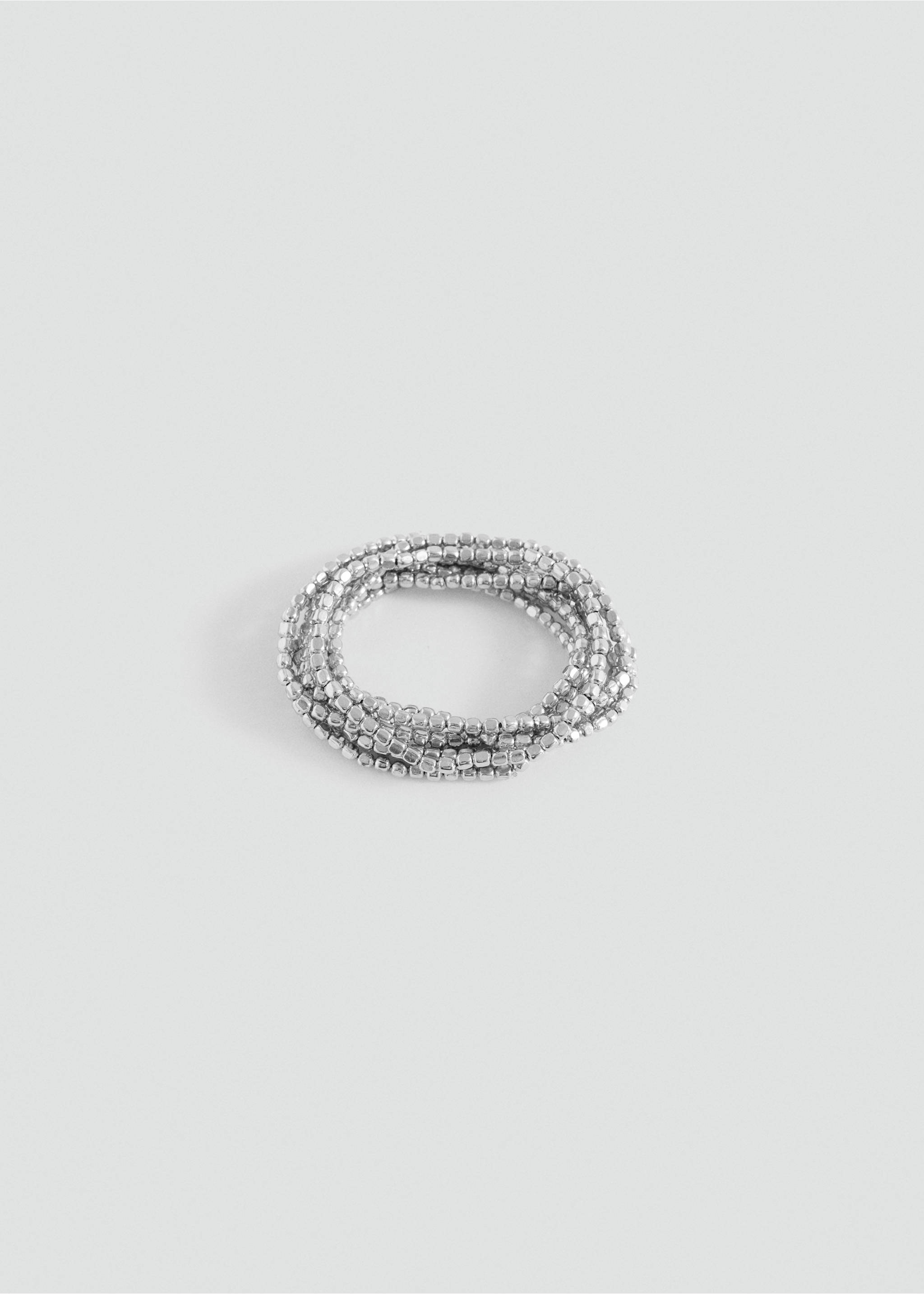 Set bracelets de perles - Article sans modèle, Argent. Ref: 27055984-00.