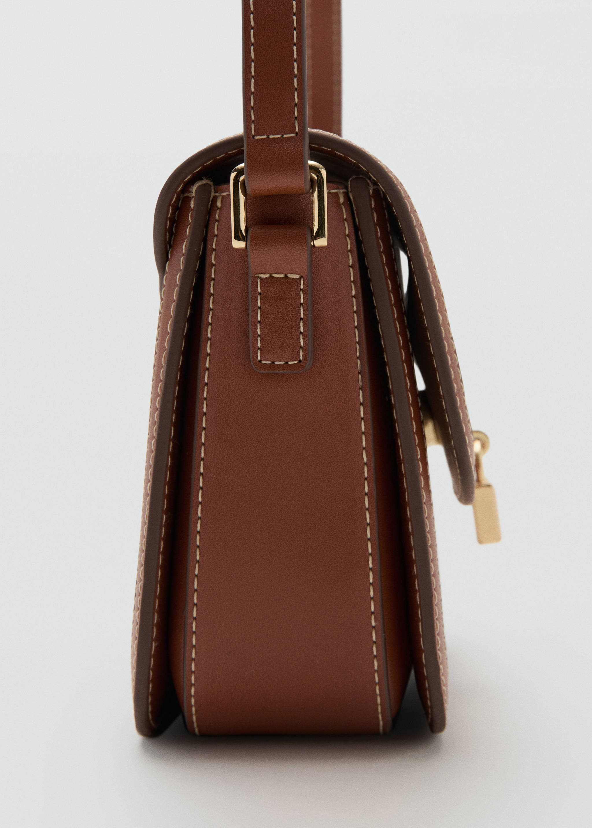 Contrasting canvas shoulder bag - Details of the article 1