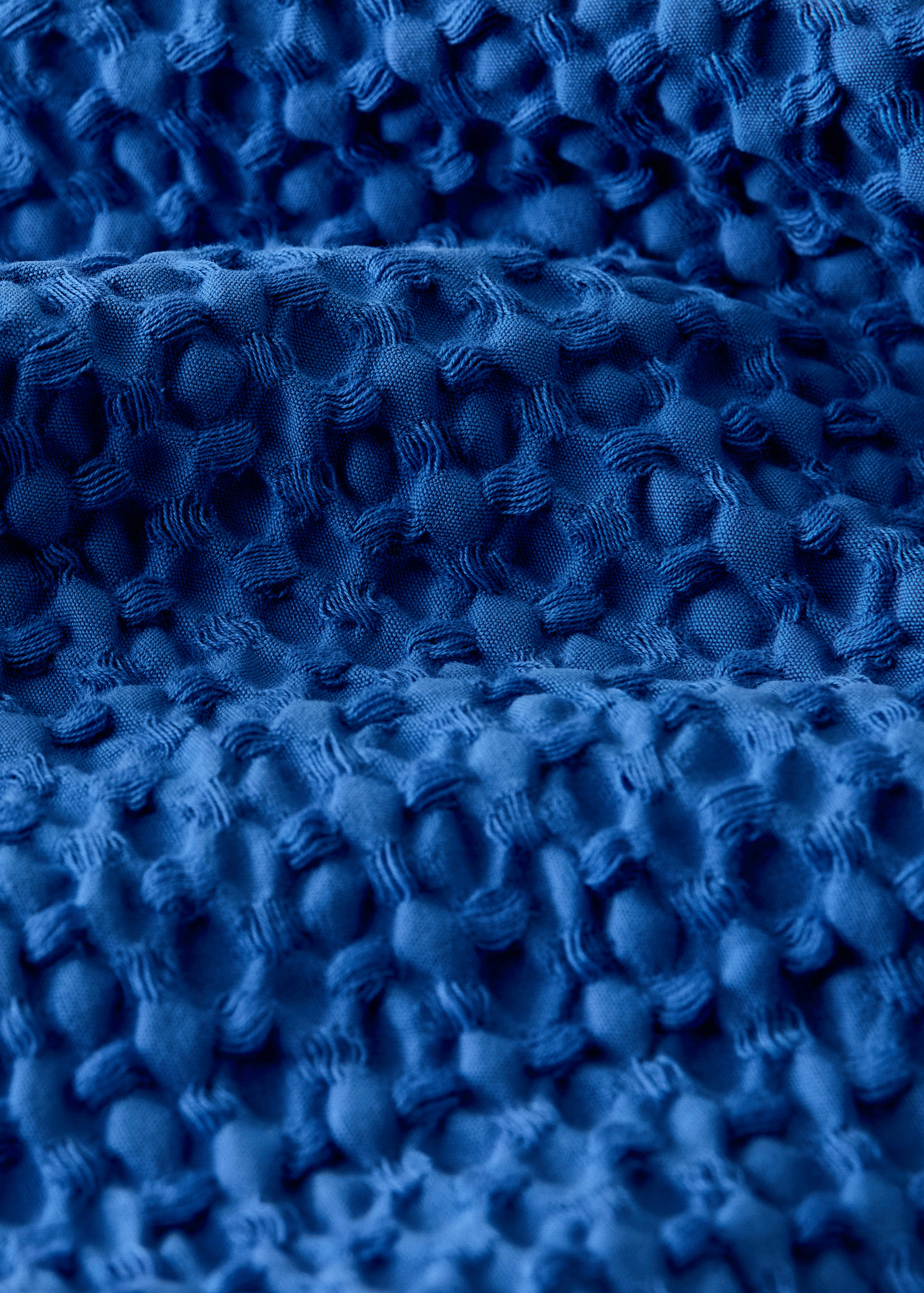 Waffle cotton garment-dyed bedspread 180/200 cm - Details of the article 2