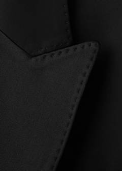 Topstitched blazer with lapels — Black 5