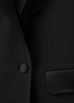 Topstitched blazer with lapels — Black 6