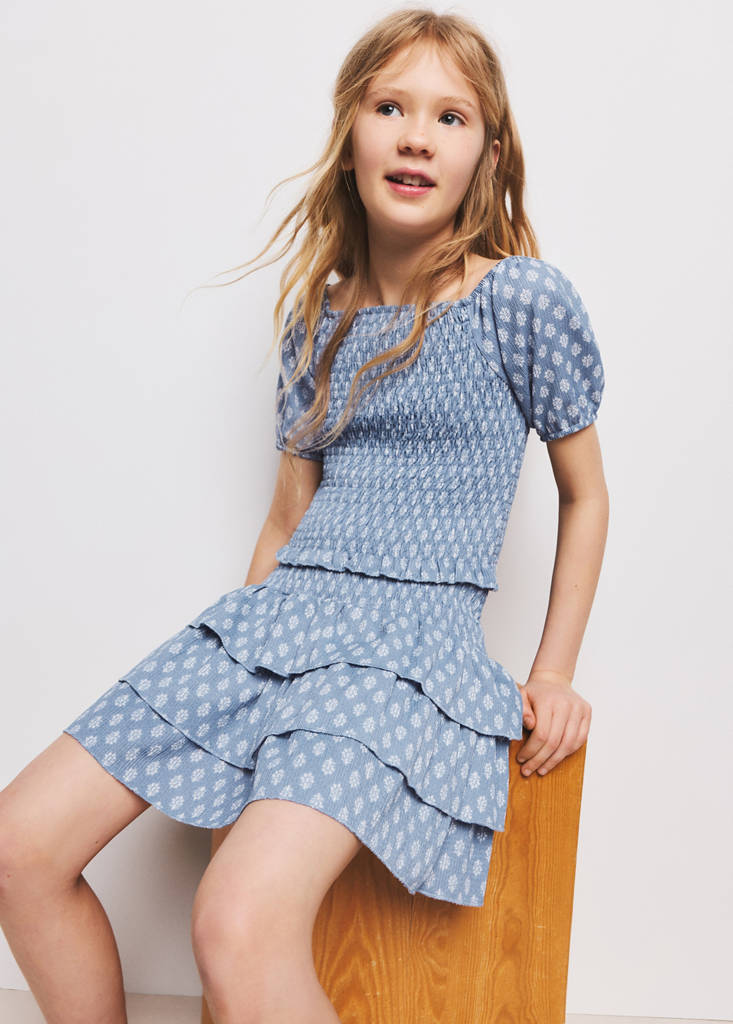 Short-sleeved printed t-shirt — Blue