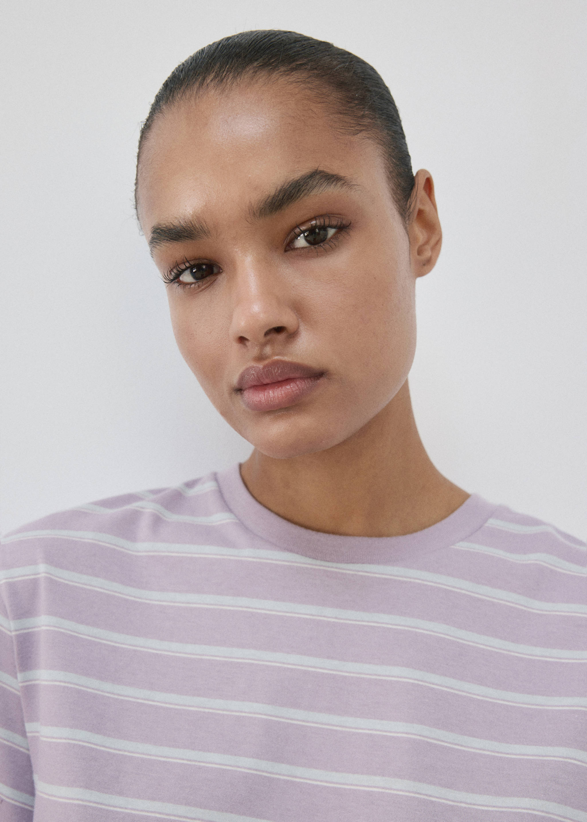 T-shirt de pyjama coton rayures - Détail de l'article 6