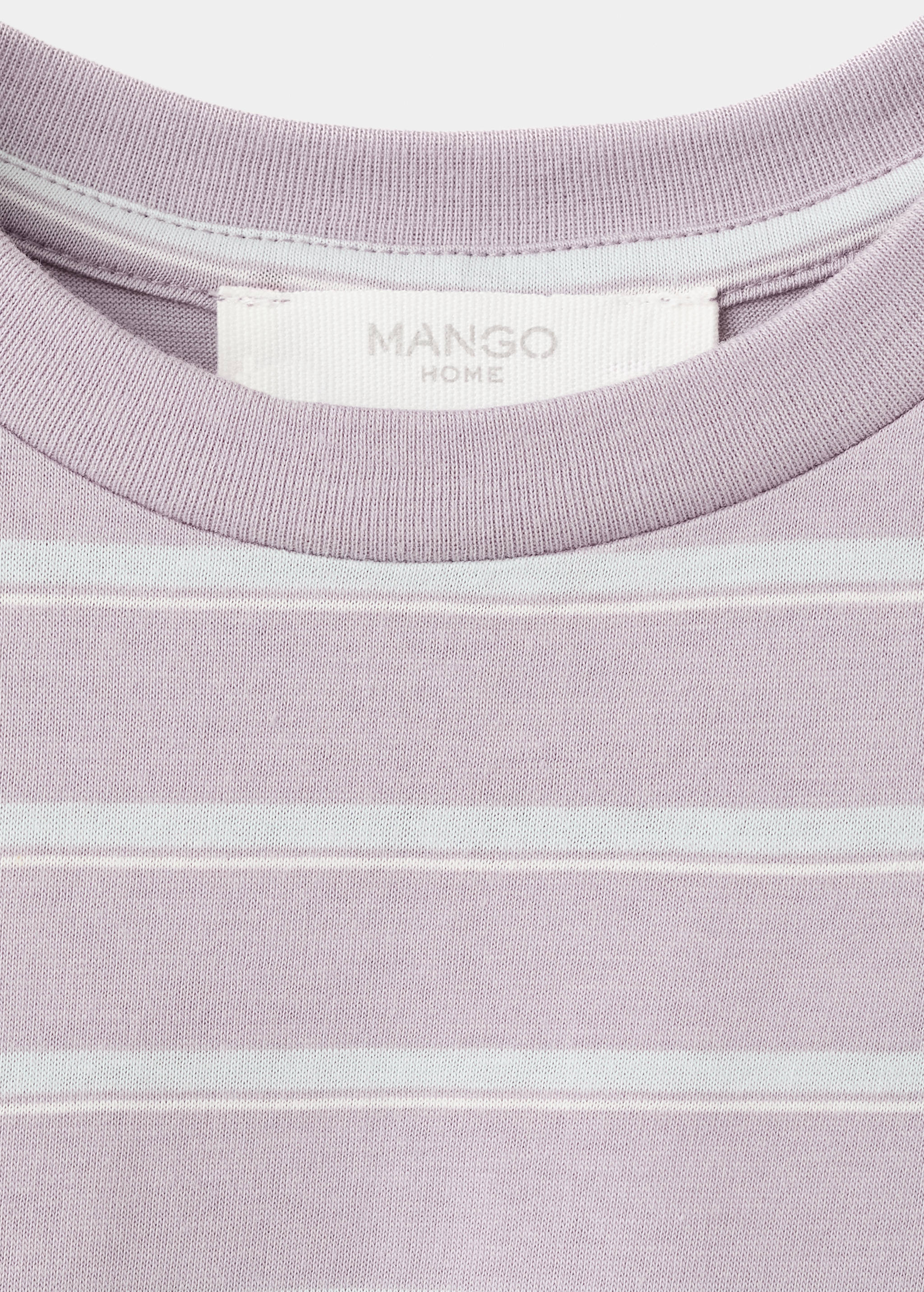 T-shirt de pyjama coton rayures - Détail de l'article 8