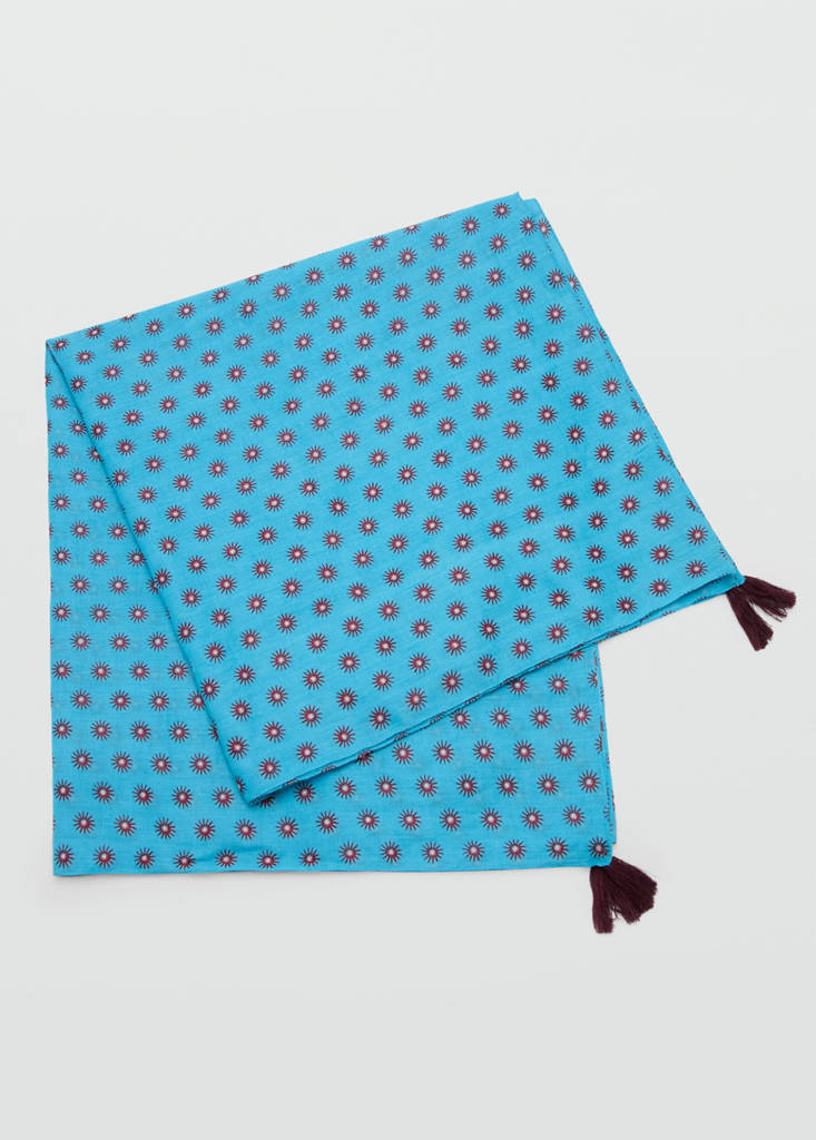 Printed pareo — Blue