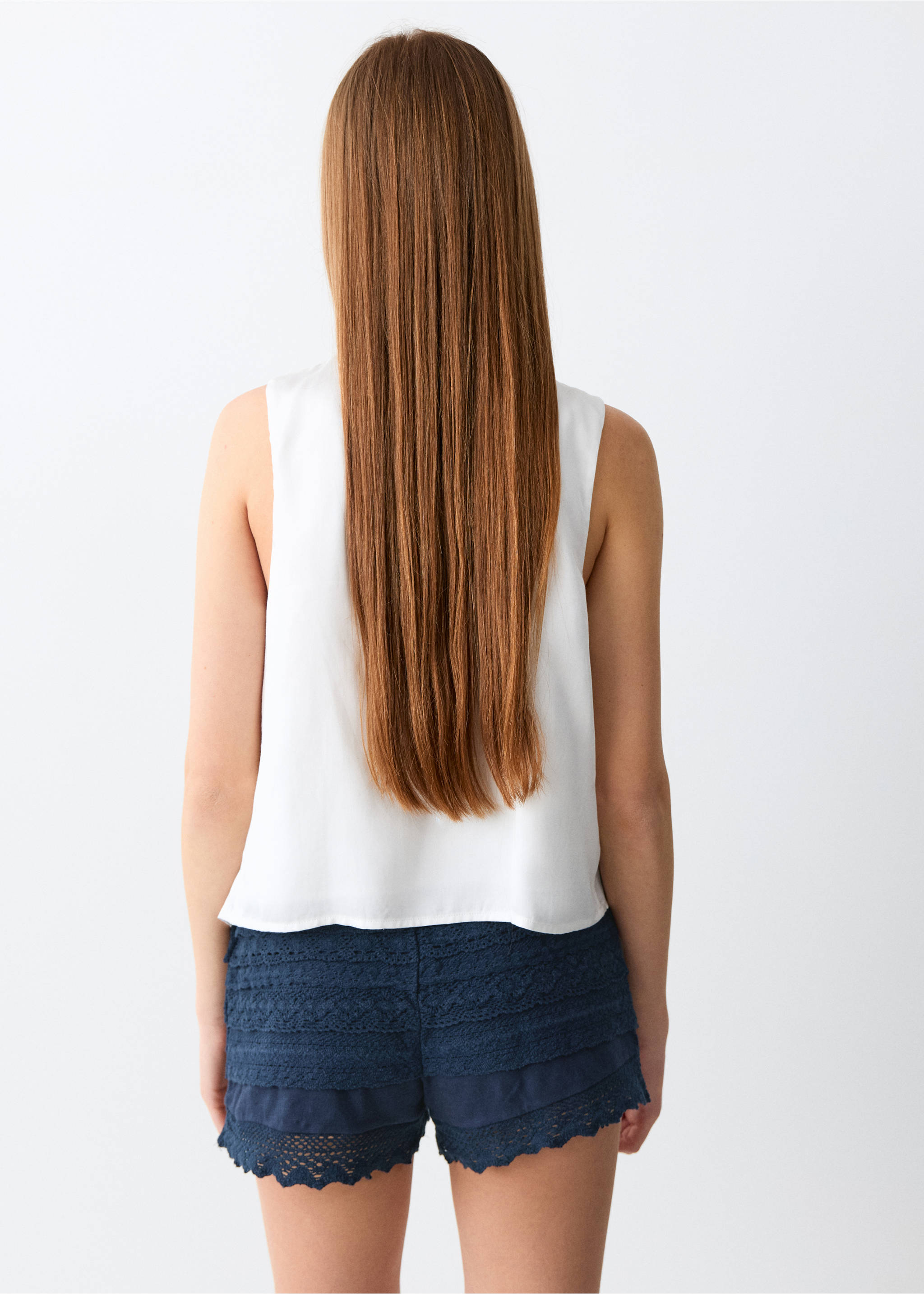 Shorts volants ganxet - Revers de l'article, Blau marí fosc. Ref: 27056338-00.