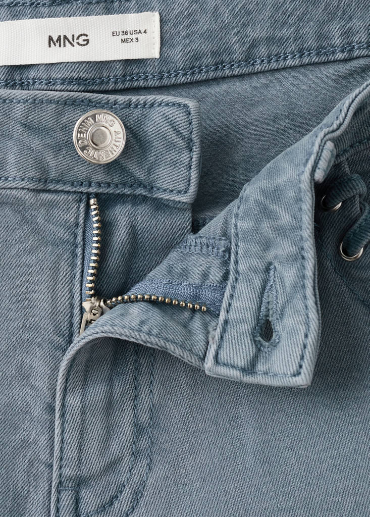 Mini shorts with decorative details — Blue