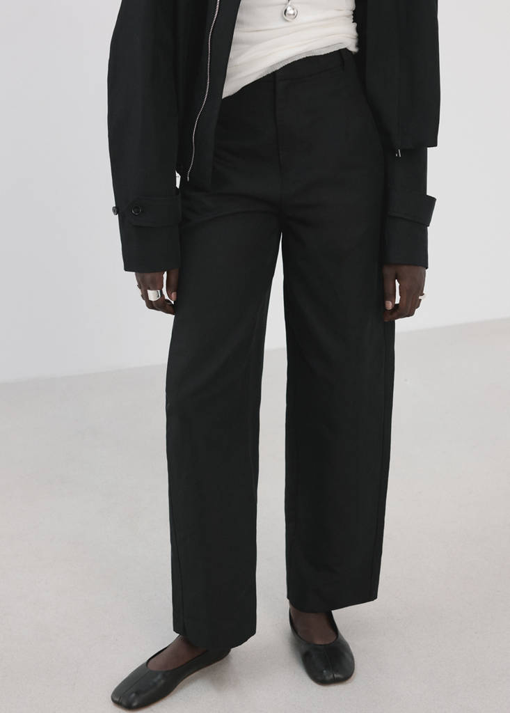 Barrel cotton pants