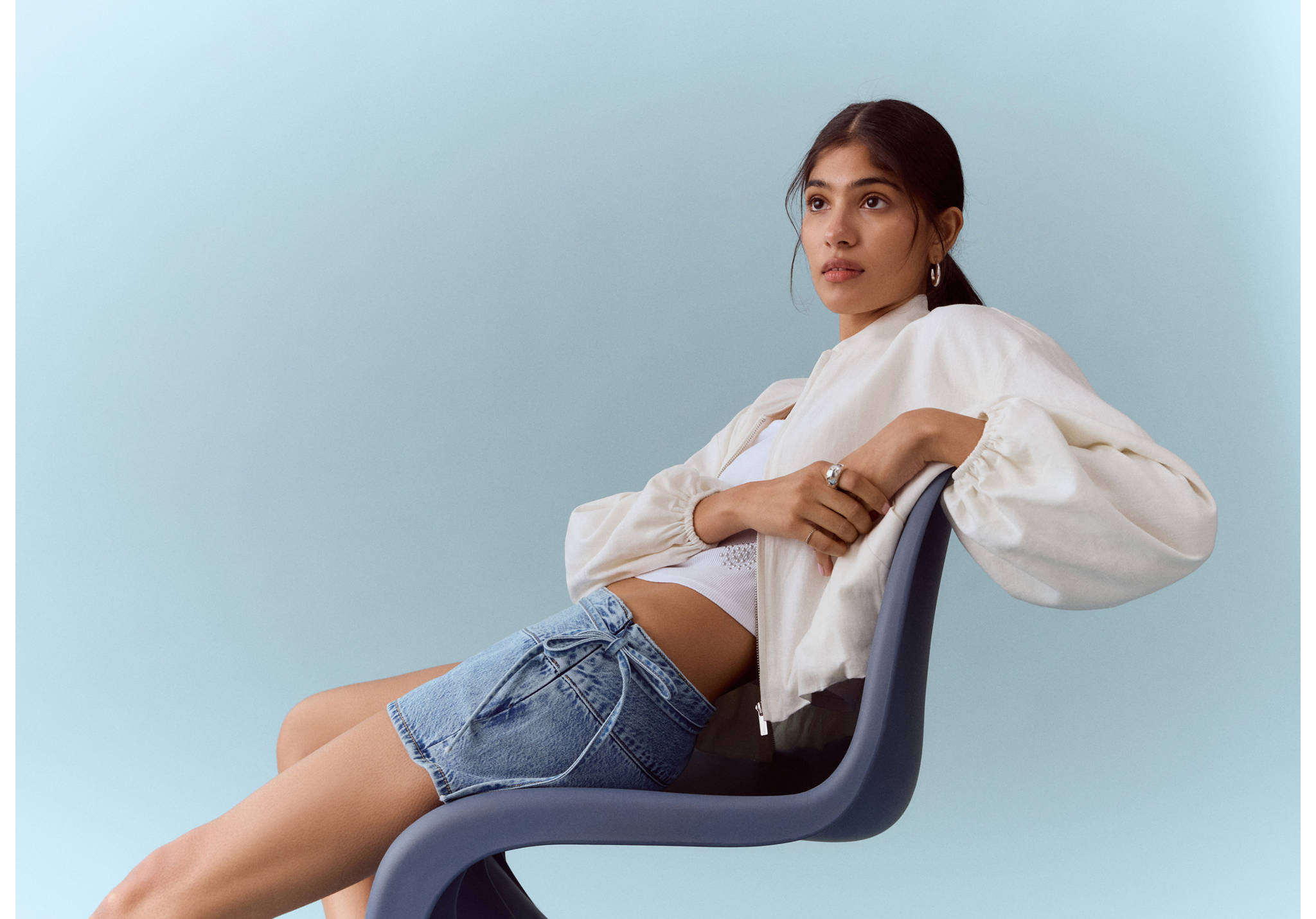 Mini shorts with bow - Panoramic plane