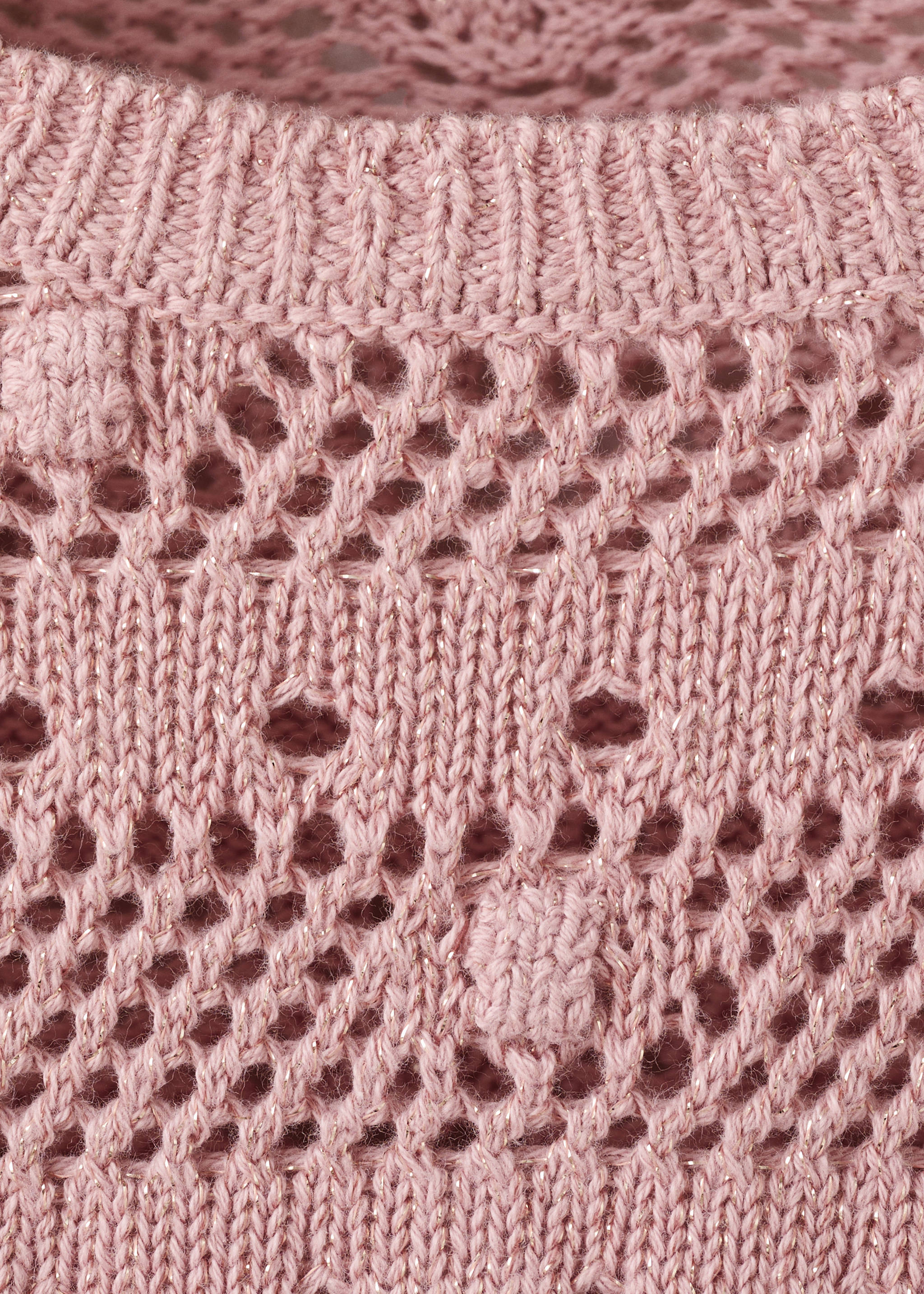 Openwork lurex knit sweater - Details of the article 8