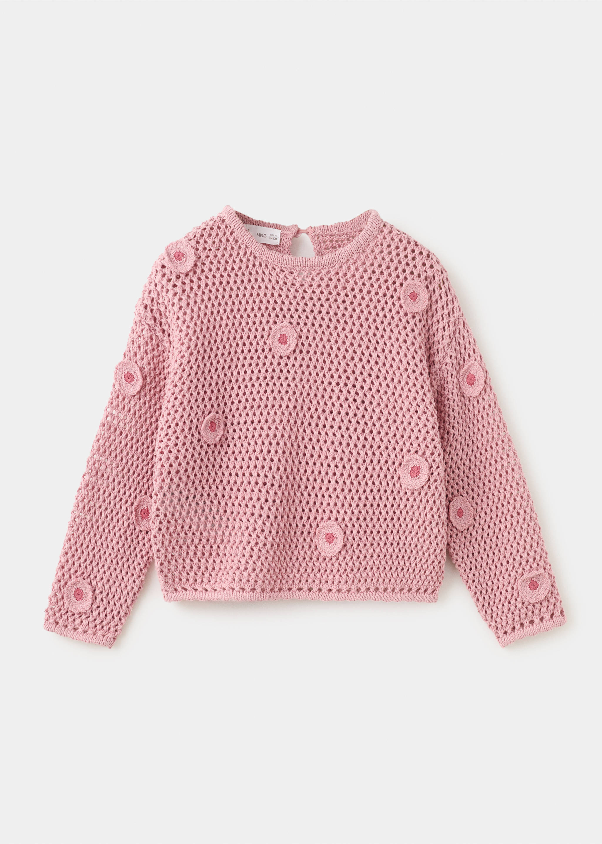 Jersey crochet flores - Artículo sin modelo, Rosa palo. Ref: 27056352-00.