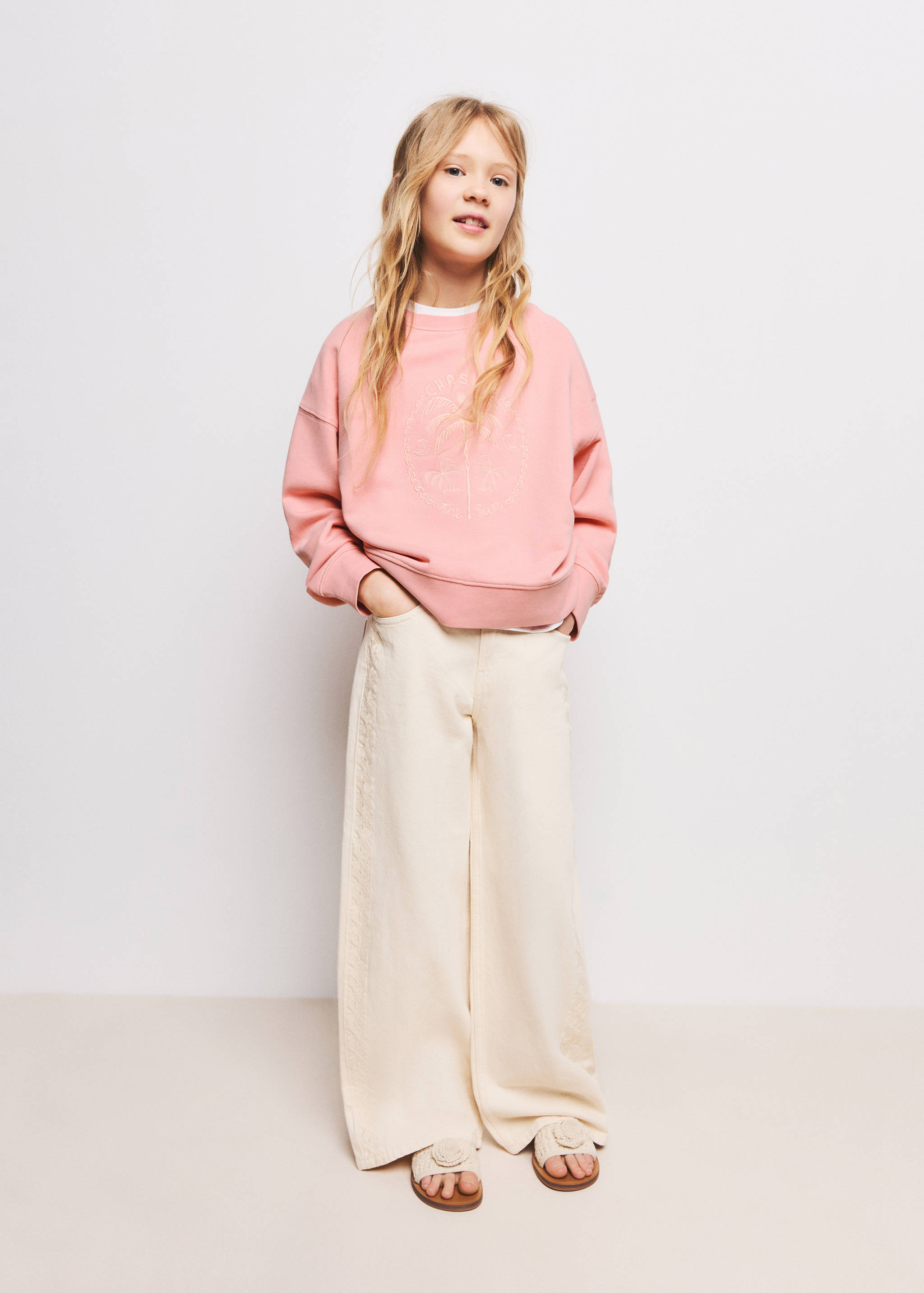 Cotton palm tree sweatshirt - General plane