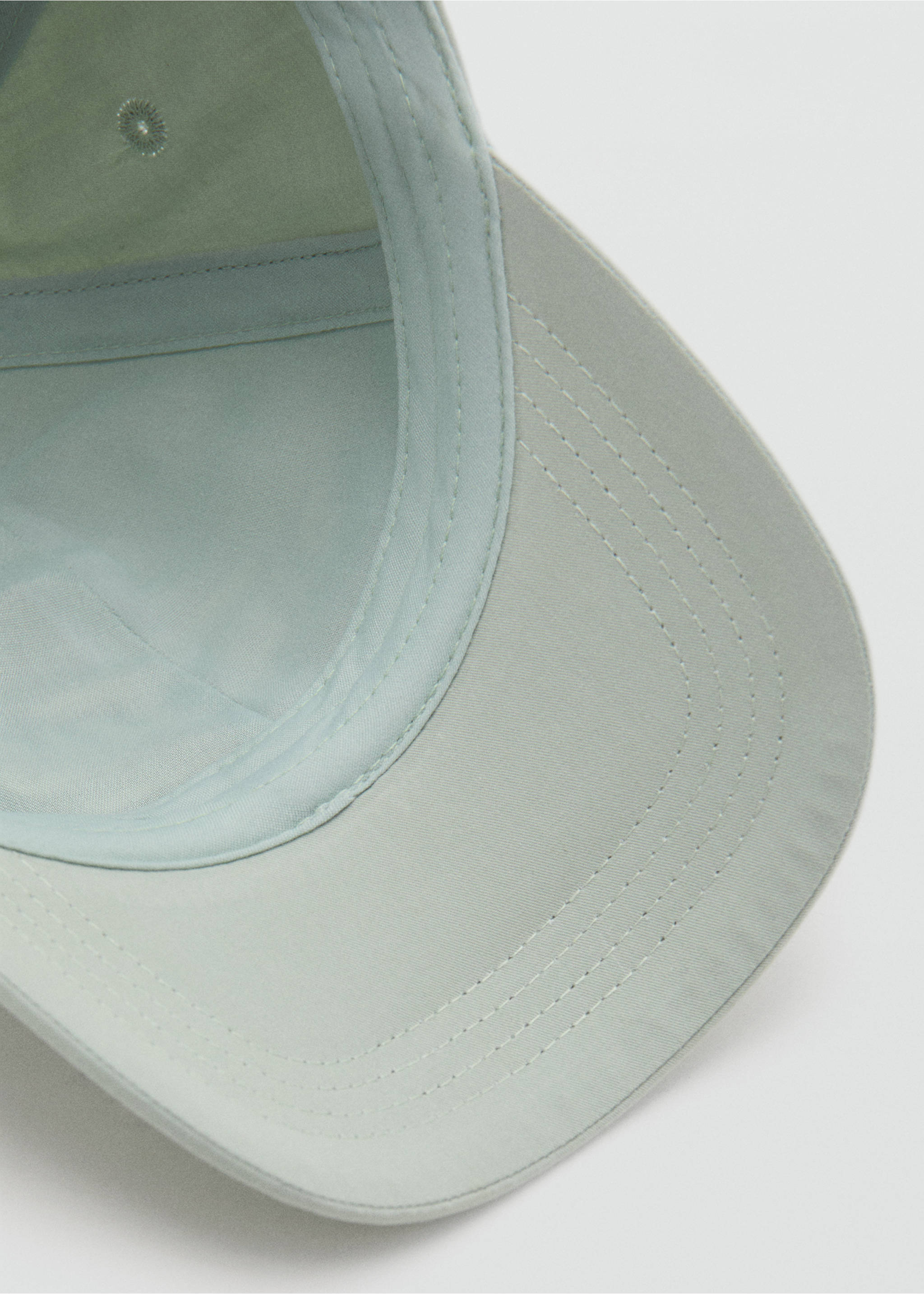 Gorra missatge brodat - Detall de l'article 2, Verd aigua. Ref: 27056354-00.