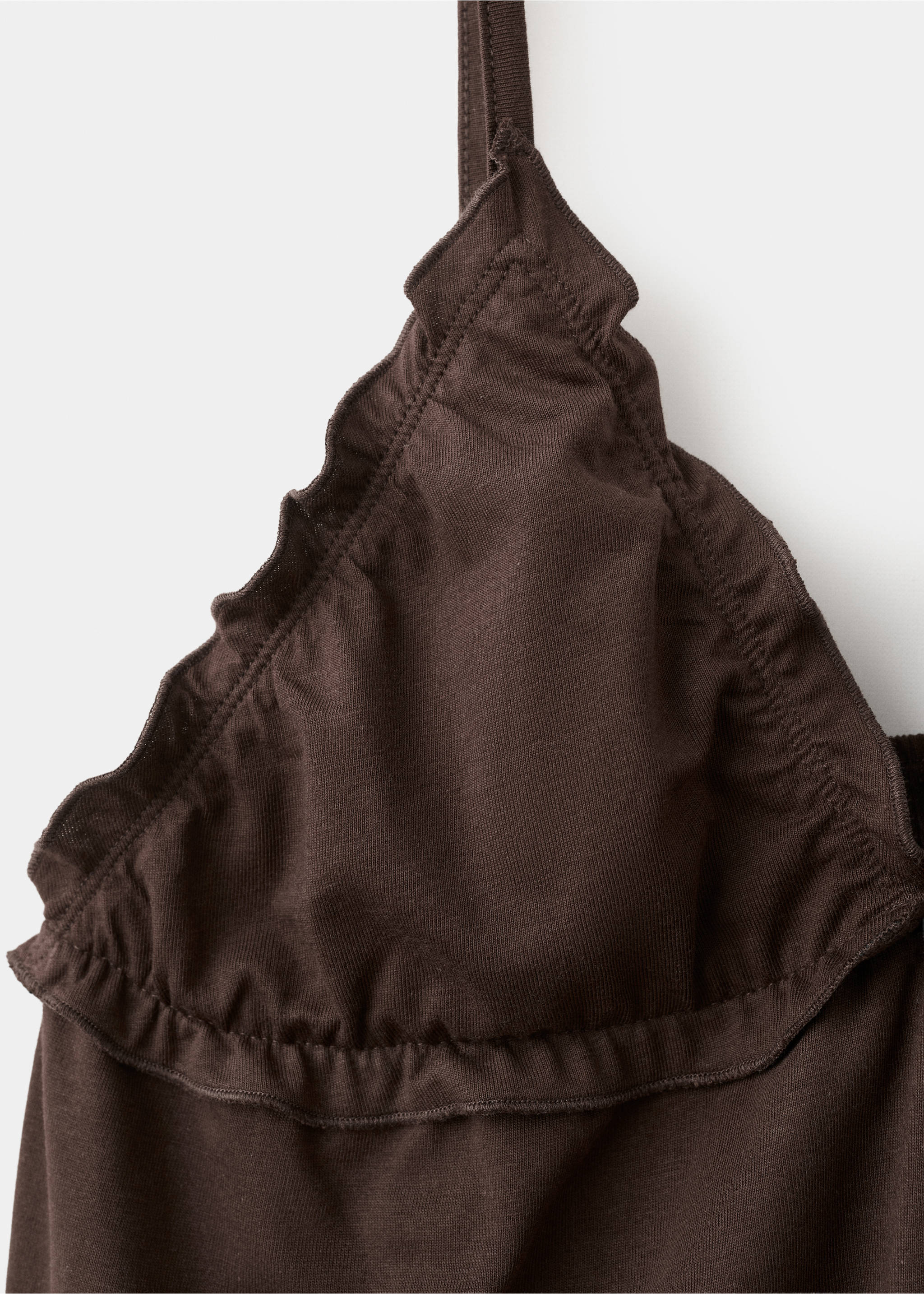 Топ памук презрамки - Данни за артикула 8, Кафяво. Ref: 27056355-00.