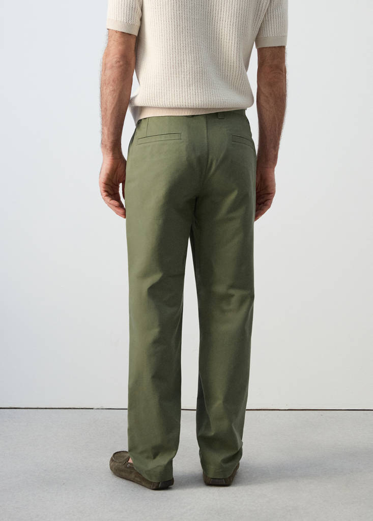 Regular-fit chino trousers — Forest Green