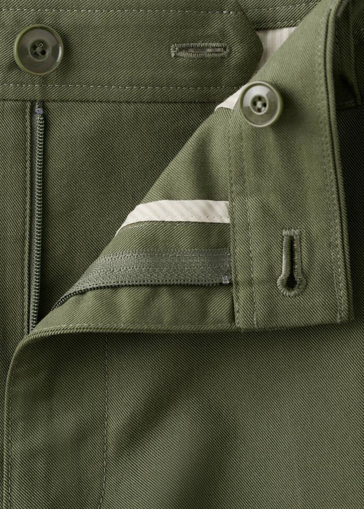 Regular-fit chino trousers — Forest Green