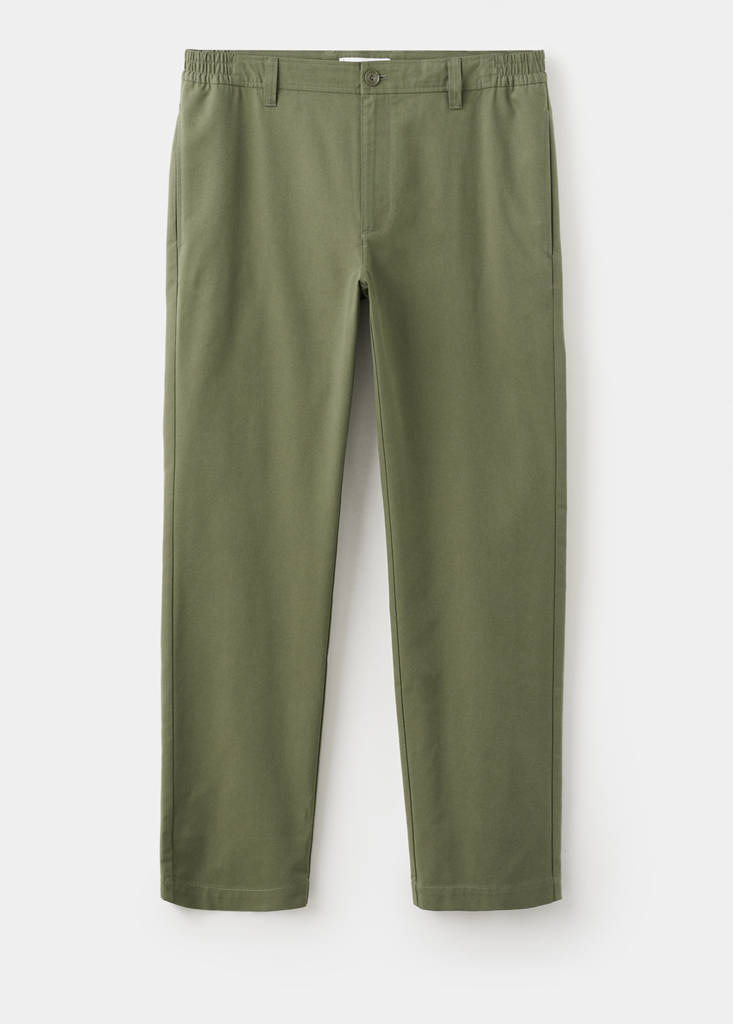 Regular-fit chino trousers — Forest Green