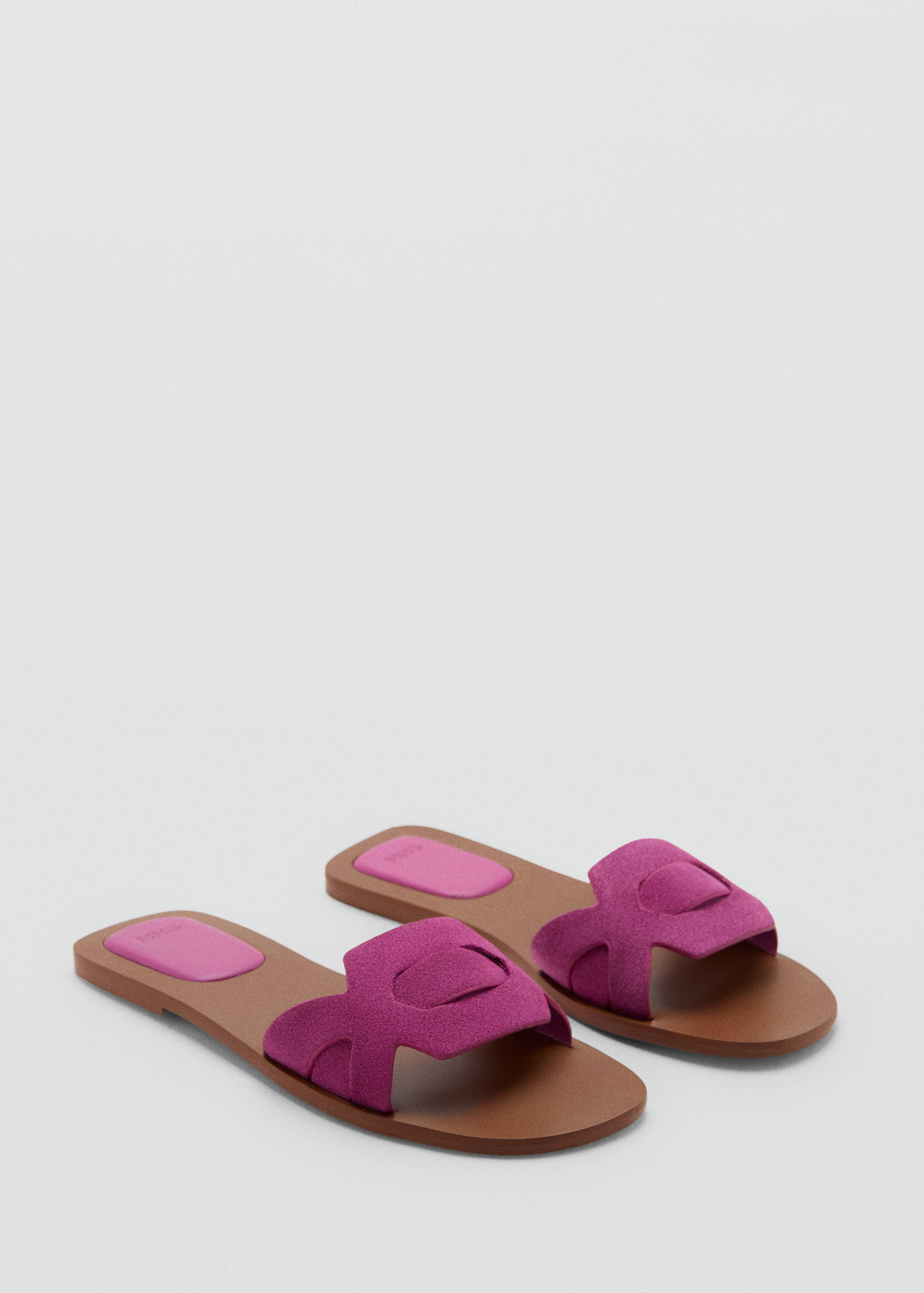 Leather straps sandals - Medium plane