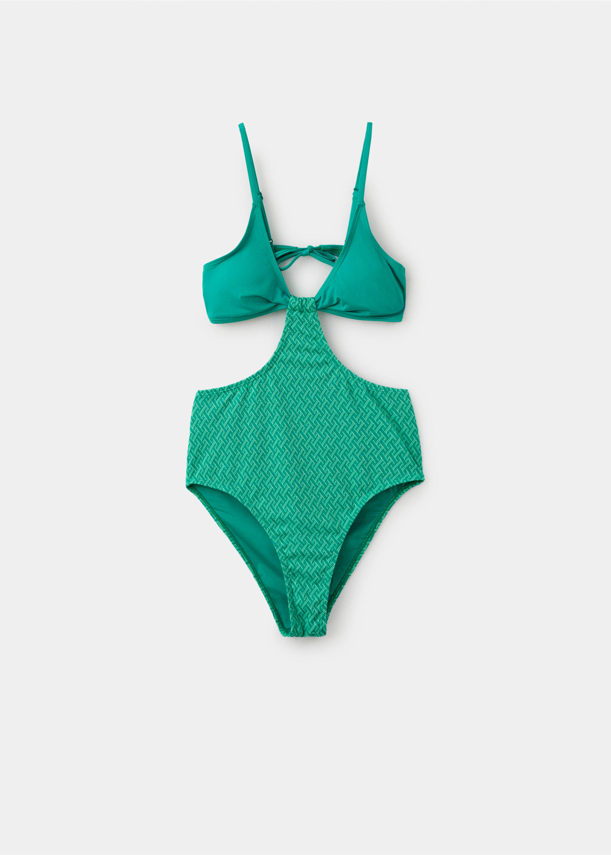 Bañador textura braguita media - Artículo sin modelo, Turquesa. Ref: 27056713-00.