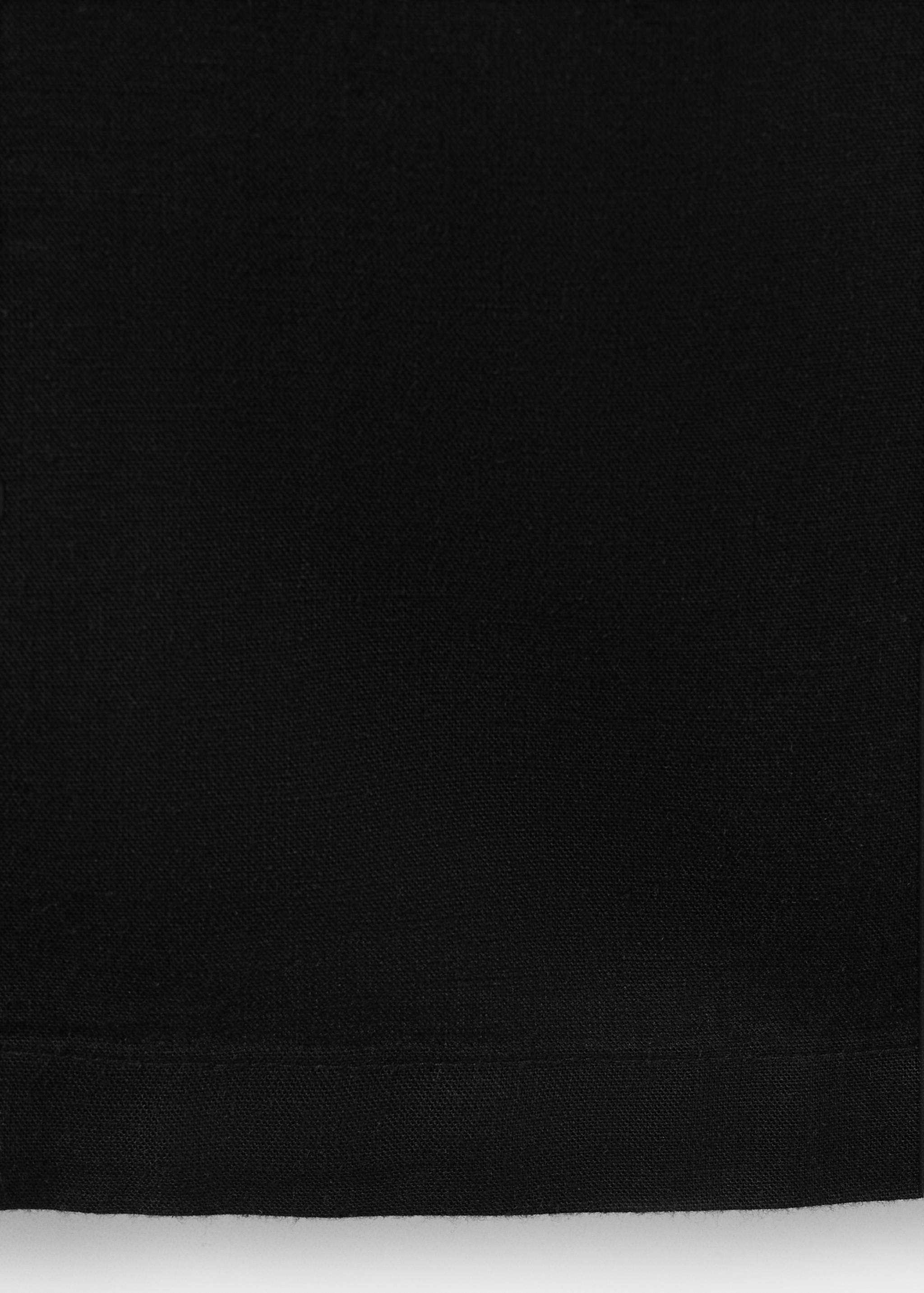 Прямые брюки с хлопком и льном - Деталь изделия 0