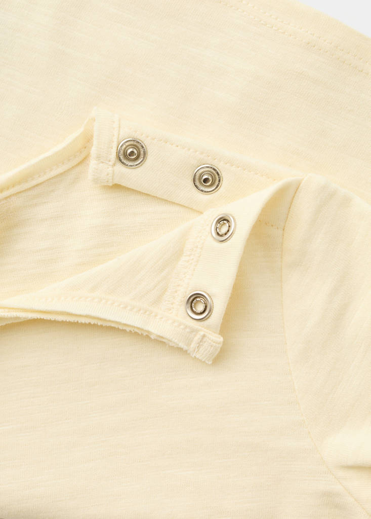 Printed cotton-blend t-shirt — Yellow