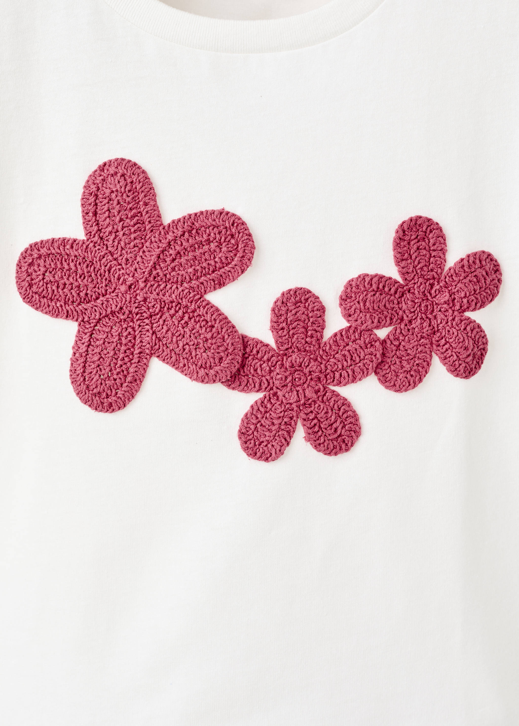 Camiseta algodón bordado flores - Detalle del artículo 8