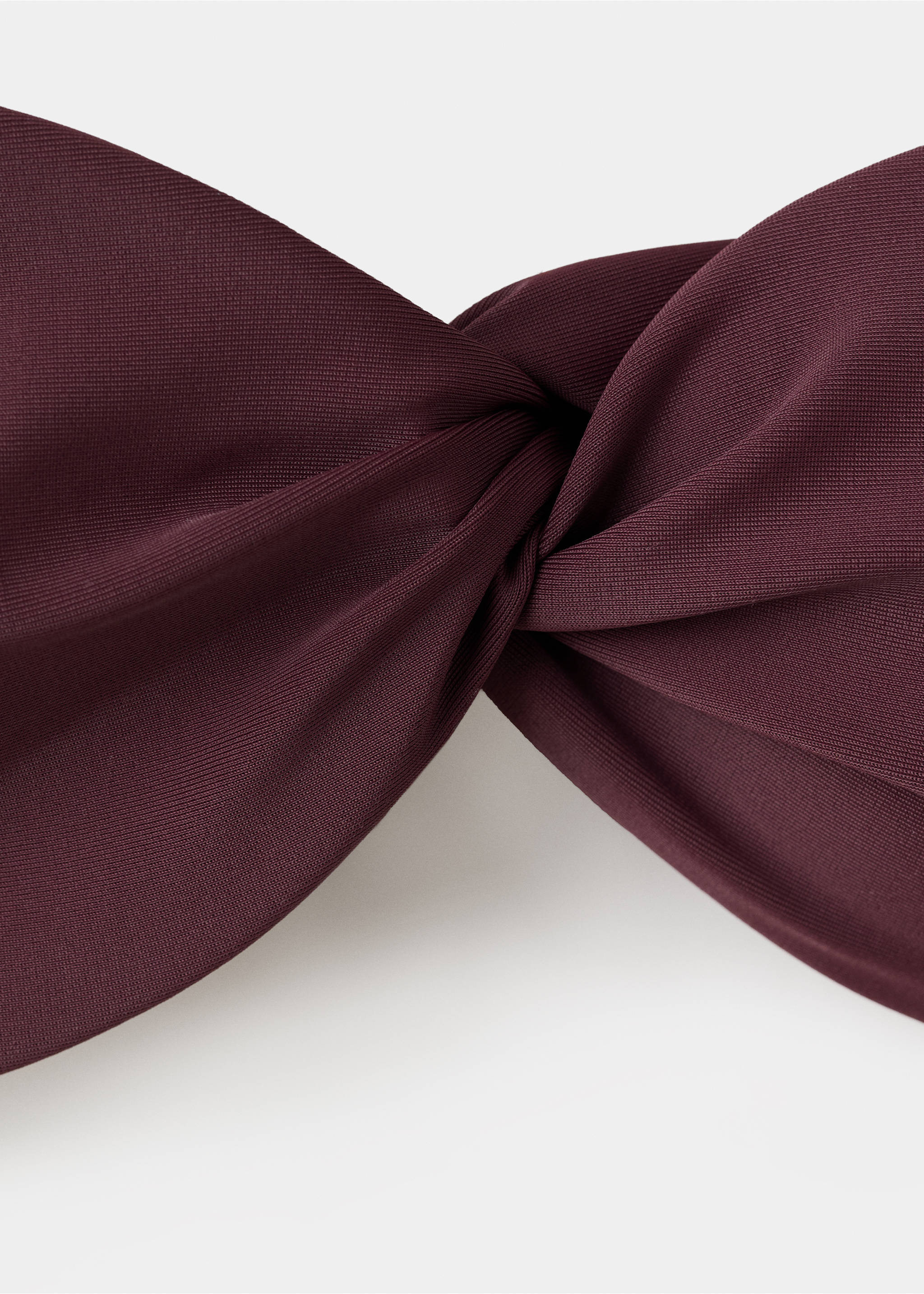 Bandeau bikini top - Details of the article 8, Wine. Ref: 27056719-00.