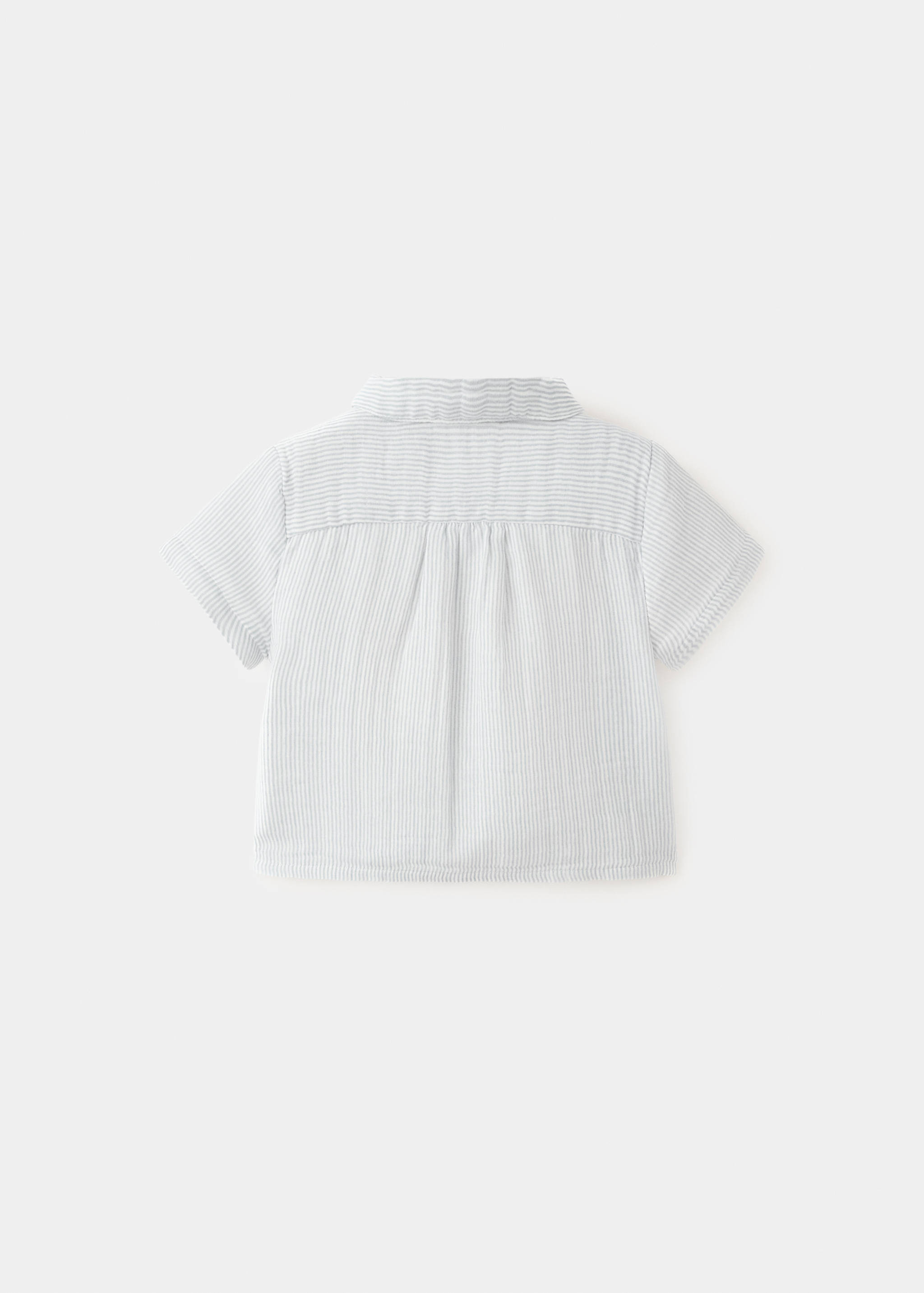 Striped cotton shirt - Reverse of the article