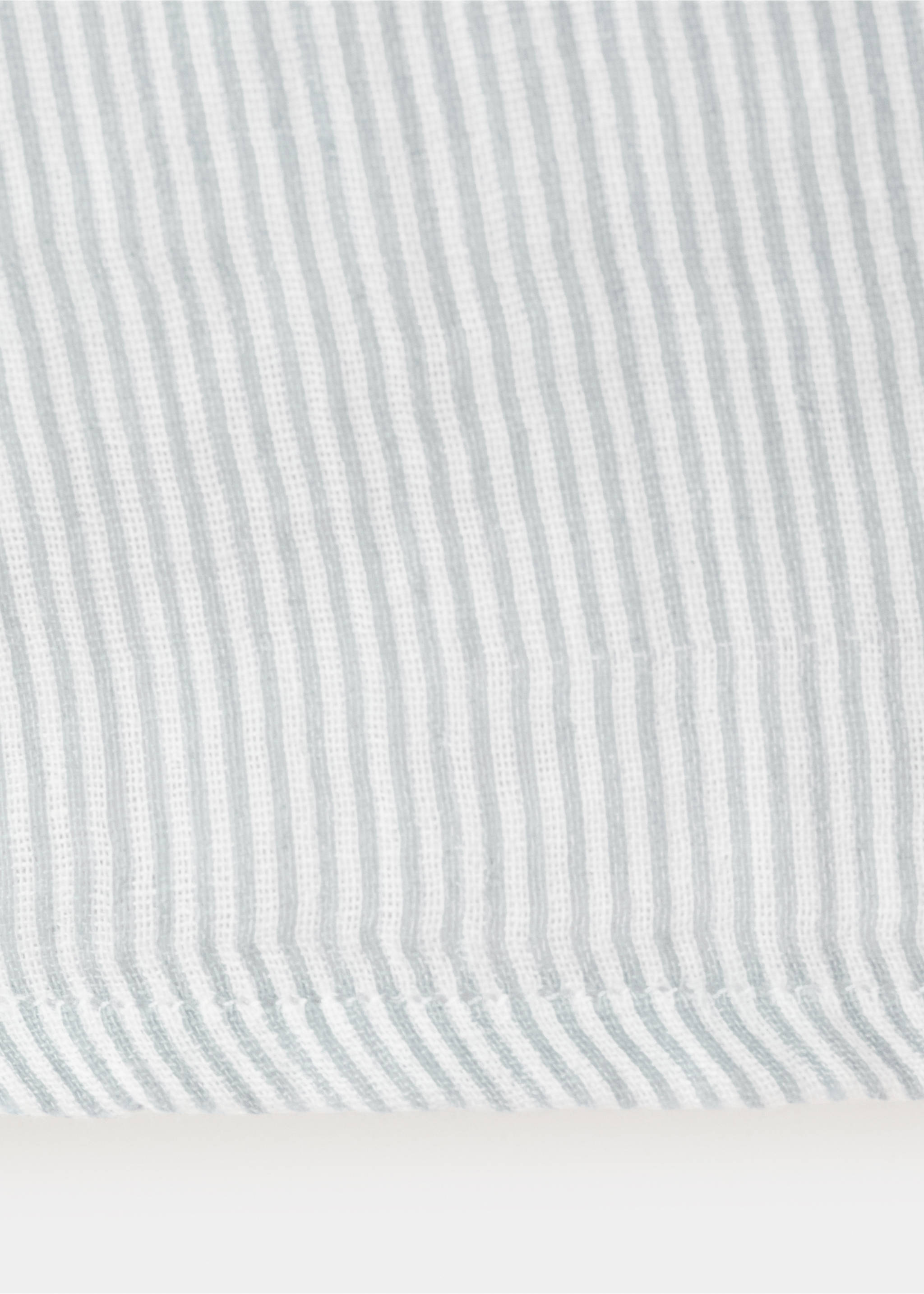 Striped cotton shirt - Details of the article 0, Sky Blue. Ref: 27056721-00.