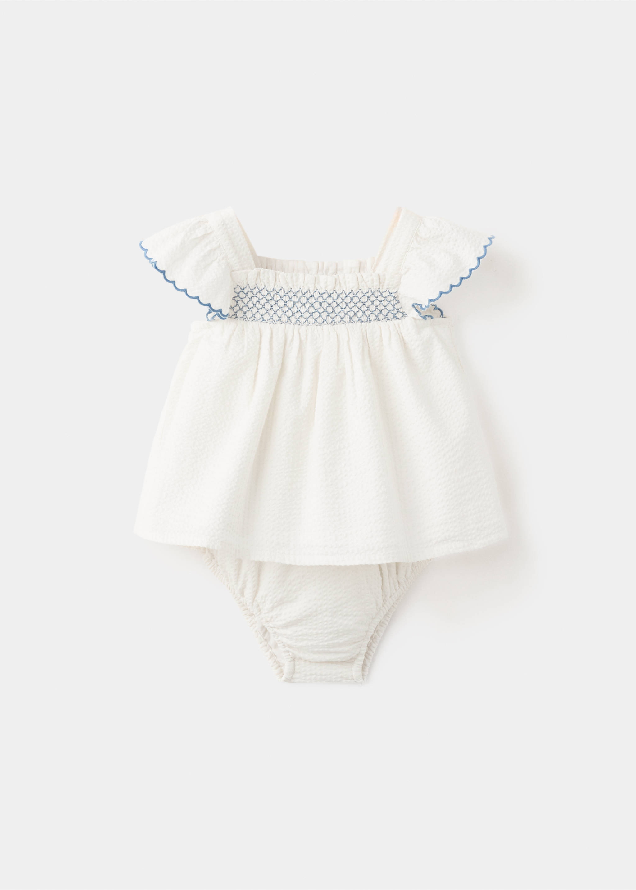 Vestido y ranita flores - Artículo sin modelo, Blanco roto. Ref: 27056722-00.