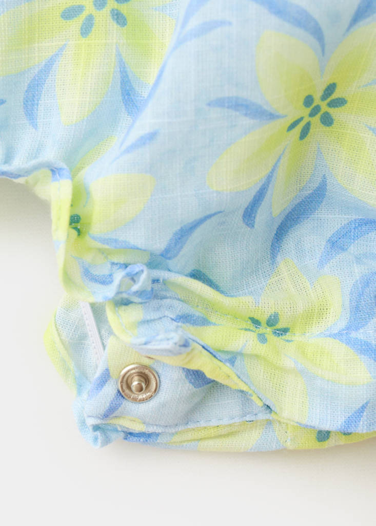 Floral-print romper suit — Yellow