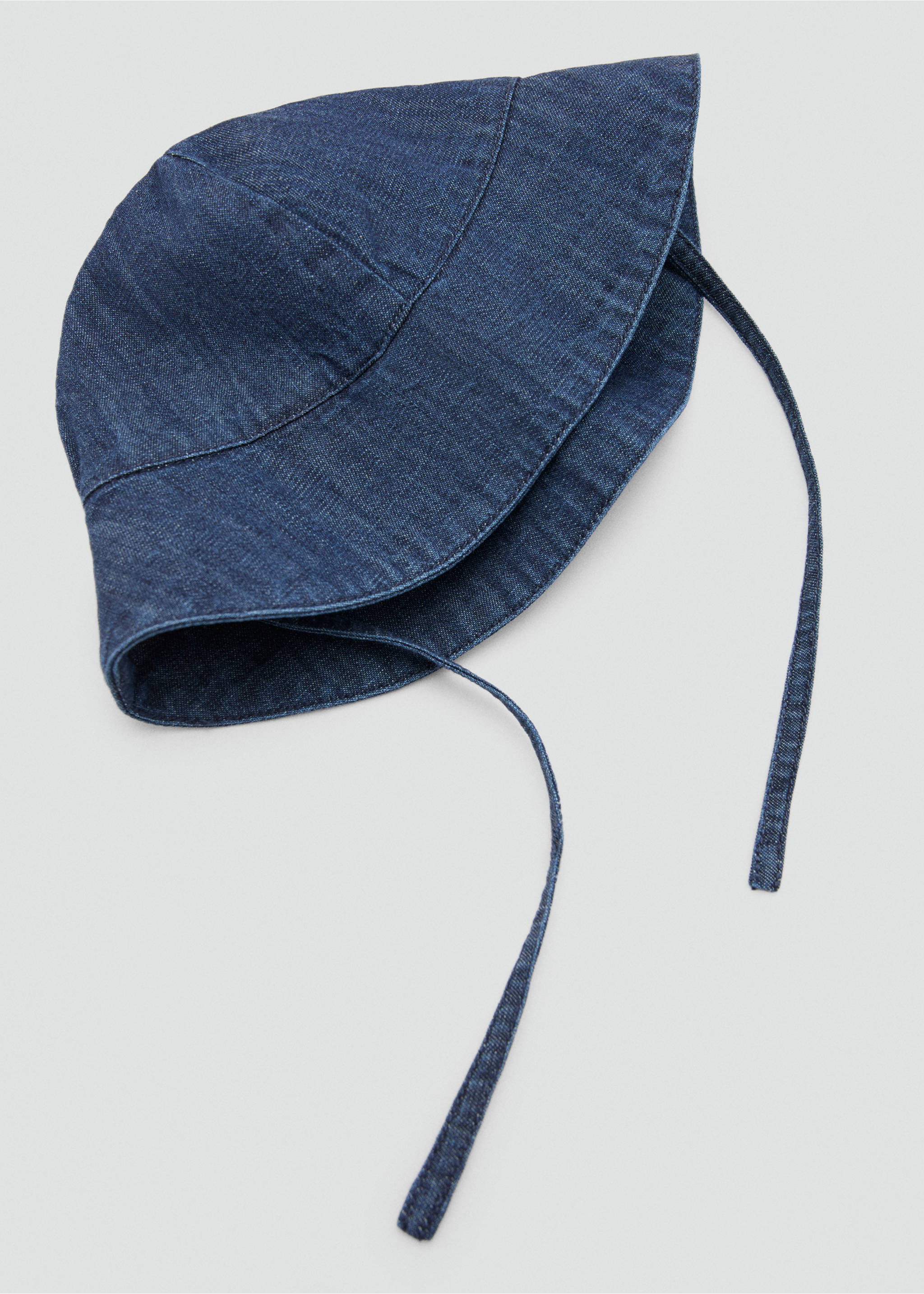 Denim bucket hat - Details of the article 2, Dark Blue. Ref: 27056726-00.