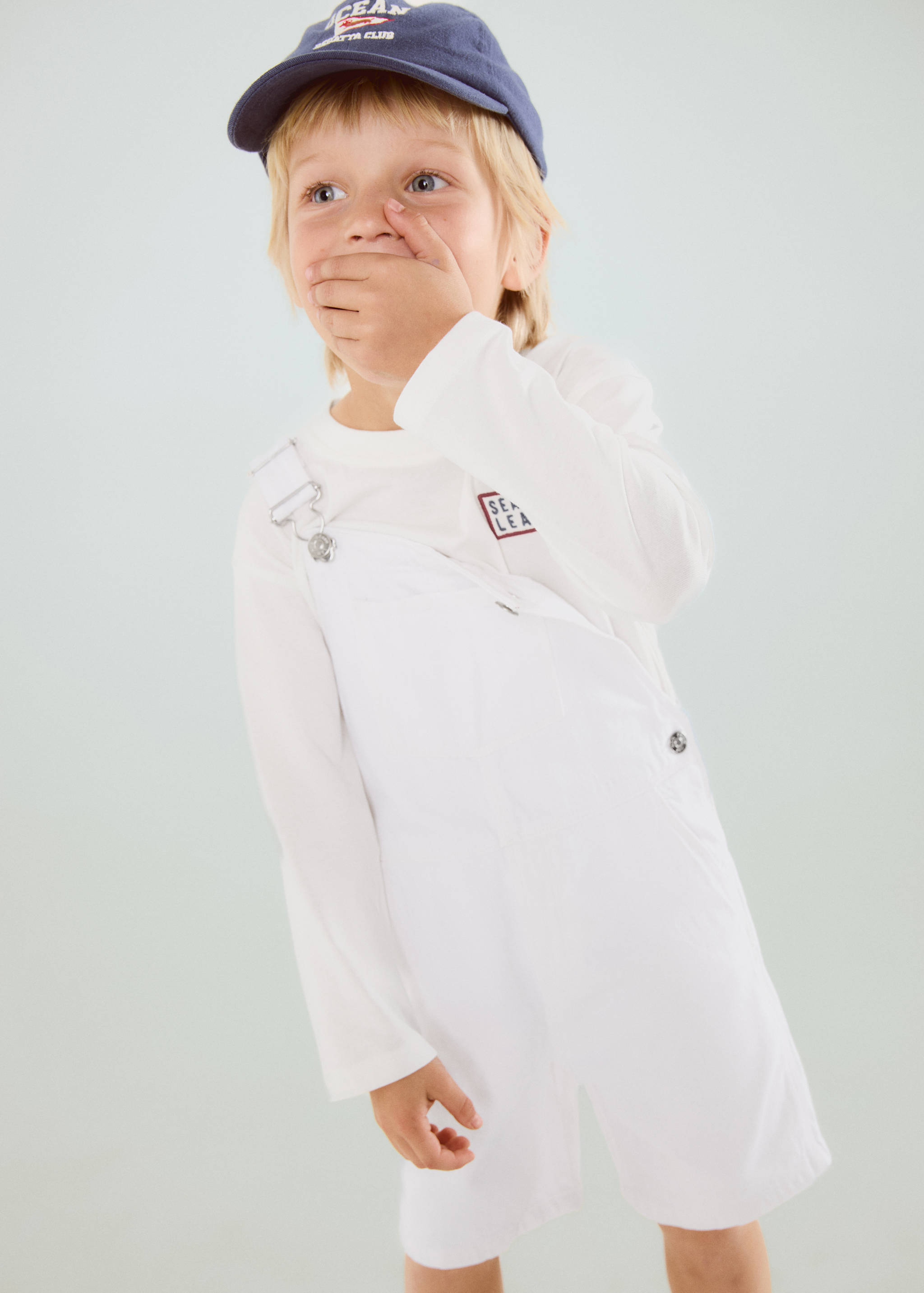 Pockets cotton dungarees - General plane