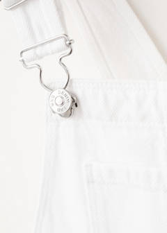 Denim dungarees with pockets — White 4