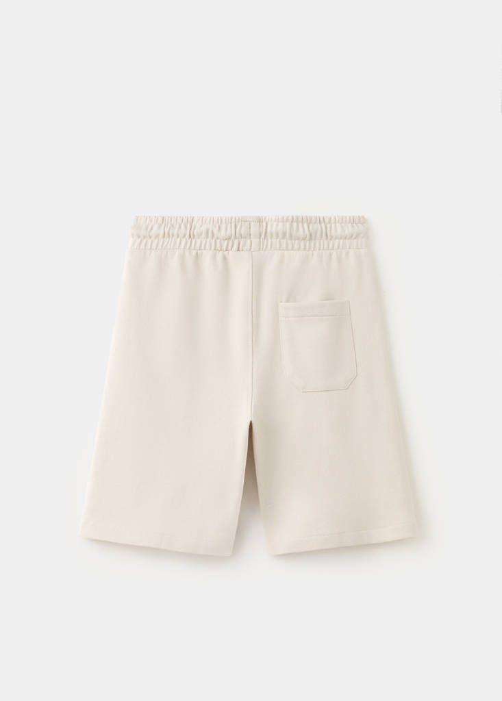 Basic cotton bermuda shorts - thumbnail 9