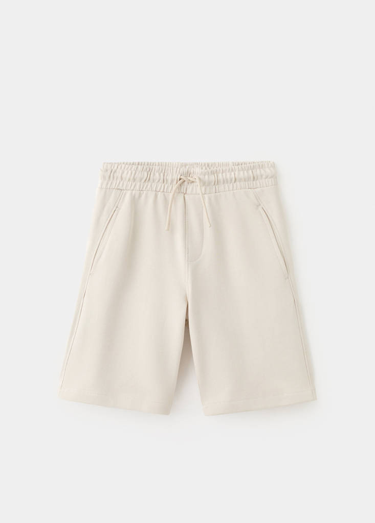 Basic cotton bermuda shorts - thumbnail 10