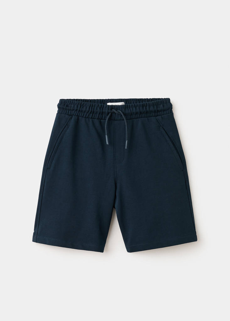 Basic cotton bermuda shorts - thumbnail 4