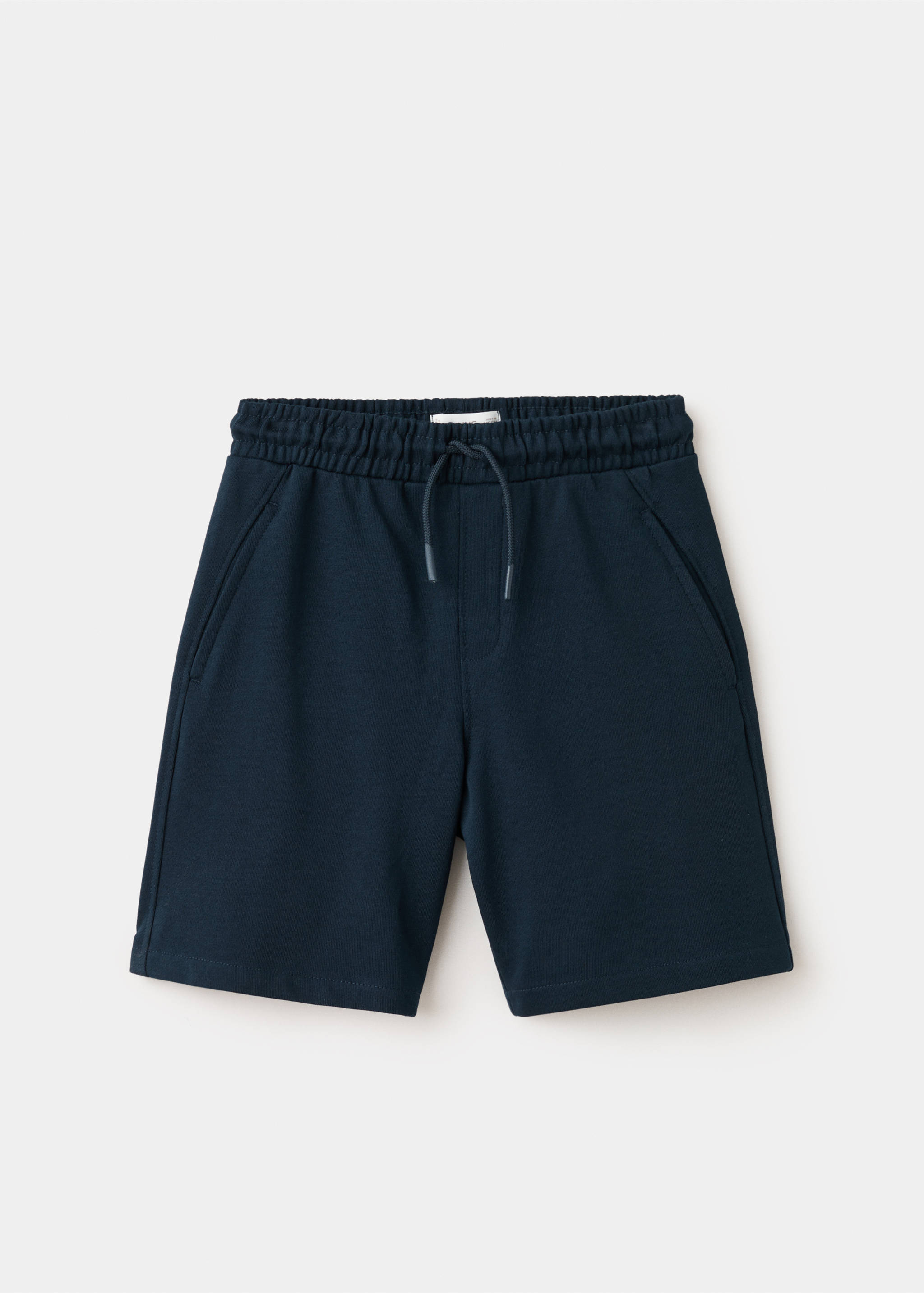 Basic cotton bermuda shorts - Article without model, Navy. Ref: 27056728-00.