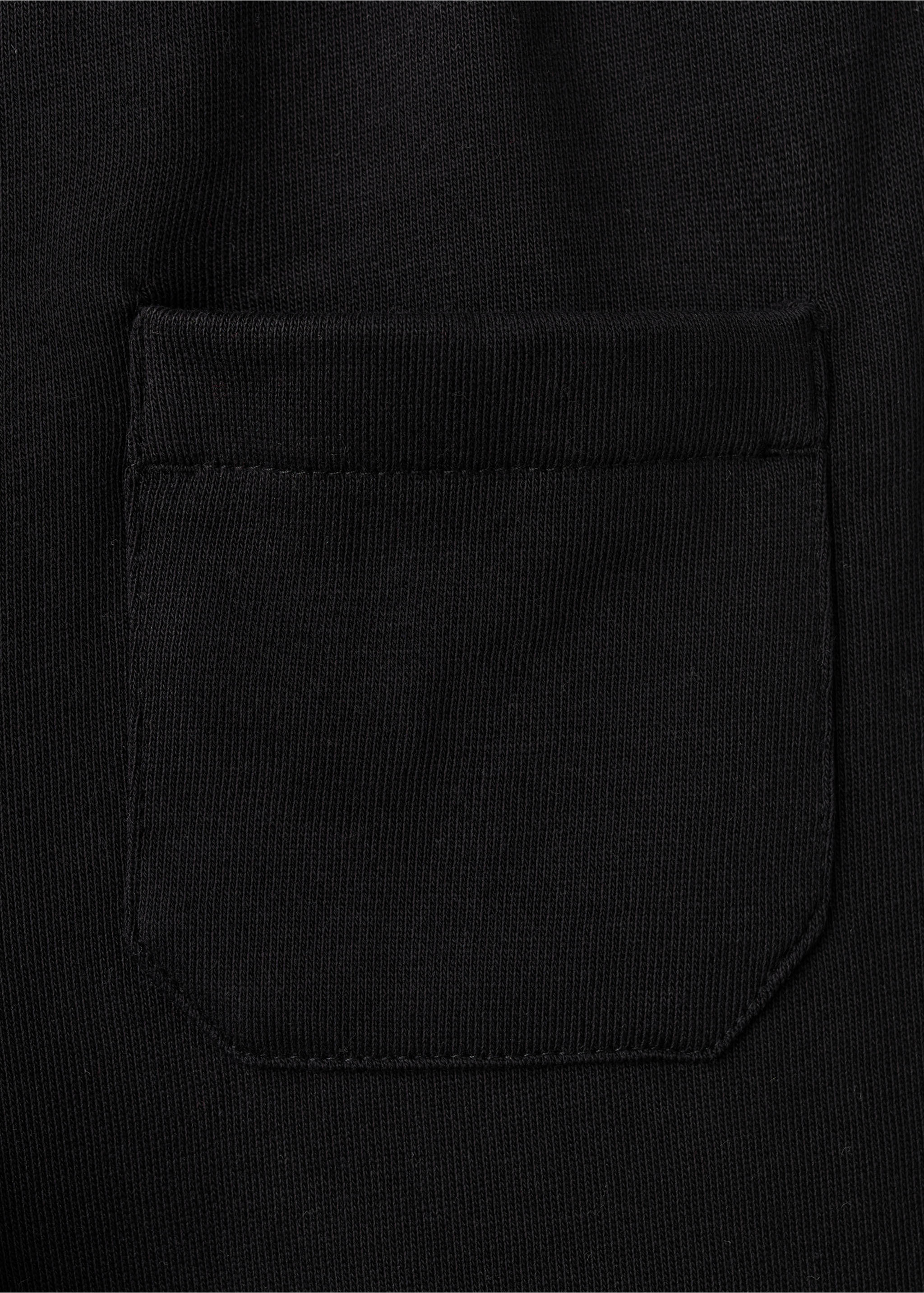 Basic cotton bermuda shorts - Details of the article 0, Black. Ref: 27056728-00.