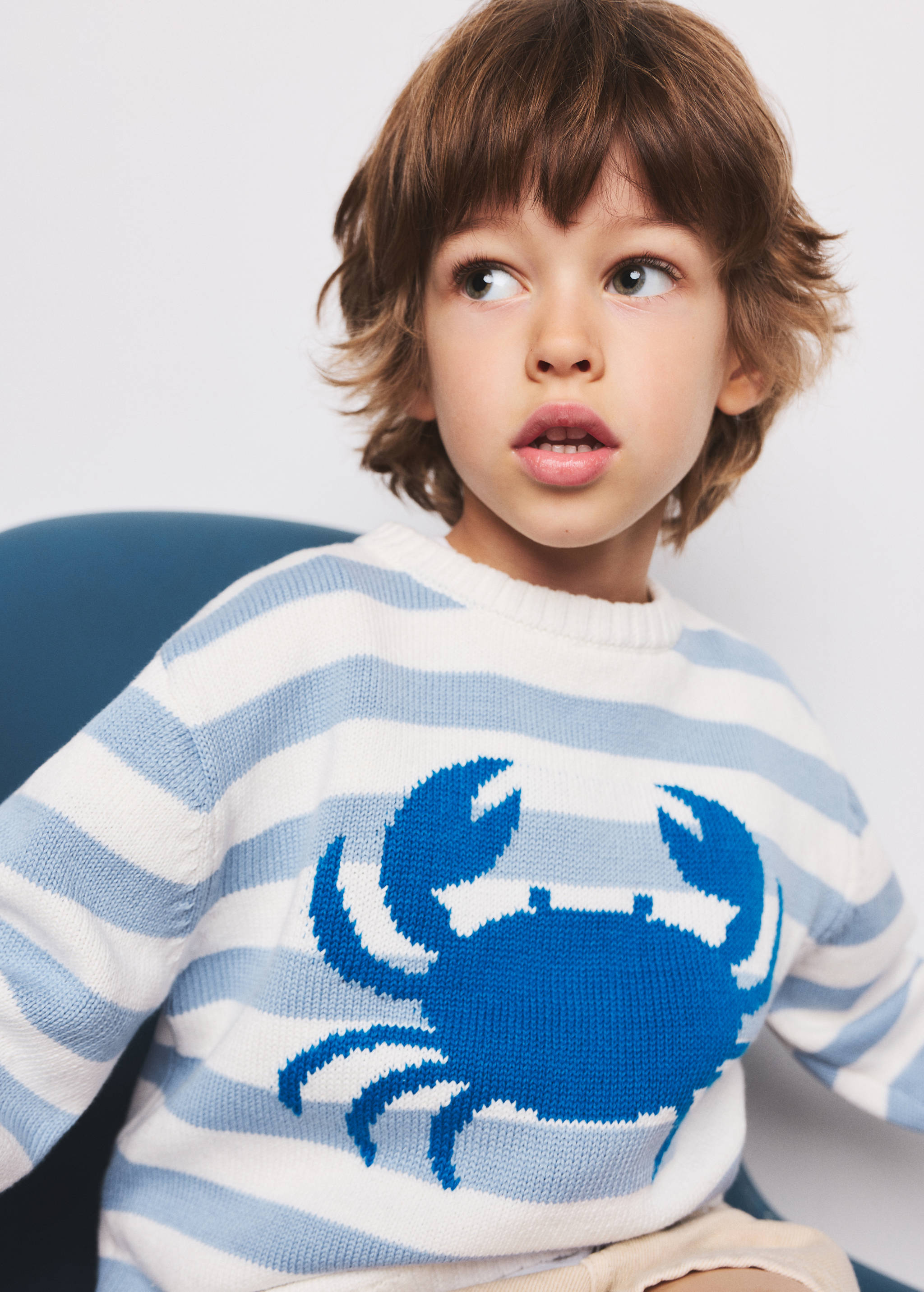 Knit striped sweater - Details of the article 1